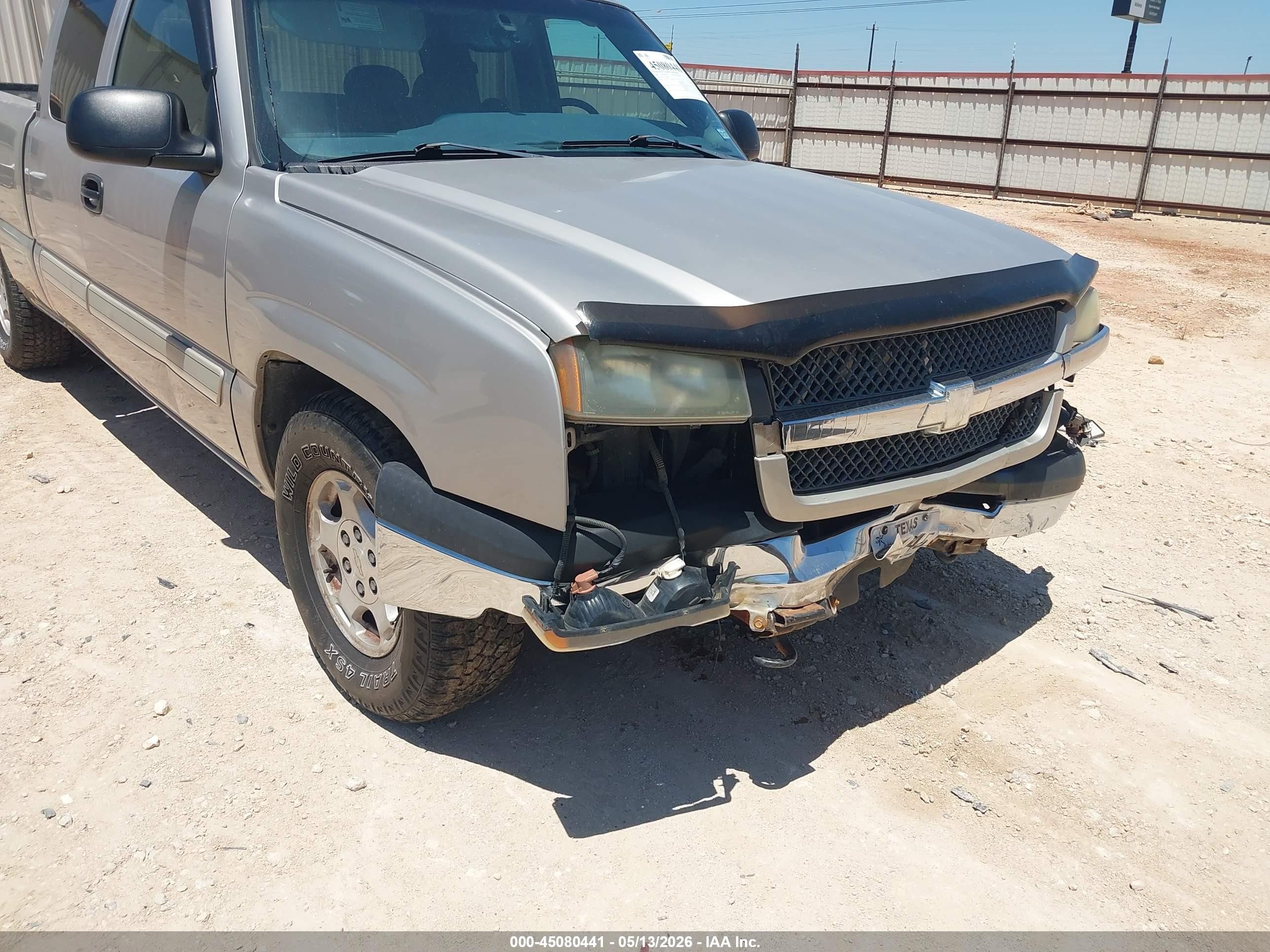 2004 Chevrolet Silverado 1500 Ls Silver vin: 2GCEC19T141280795