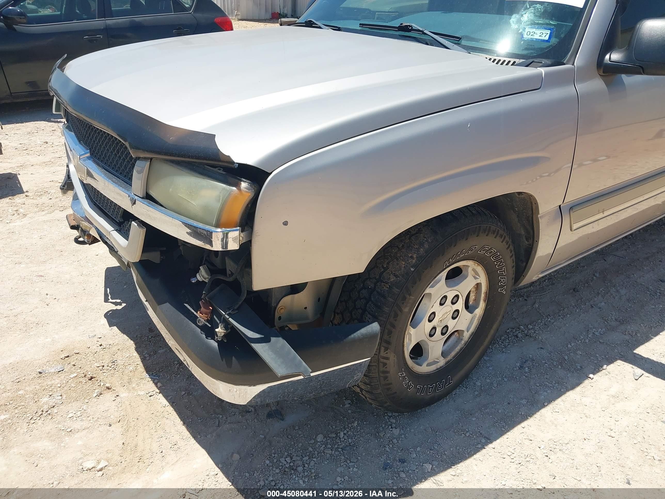 2004 Chevrolet Silverado 1500 Ls Silver vin: 2GCEC19T141280795