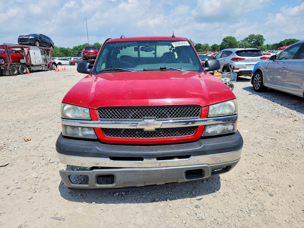 2005 Chevrolet Silverado C1500 Red vin: 2GCEC19T151337661