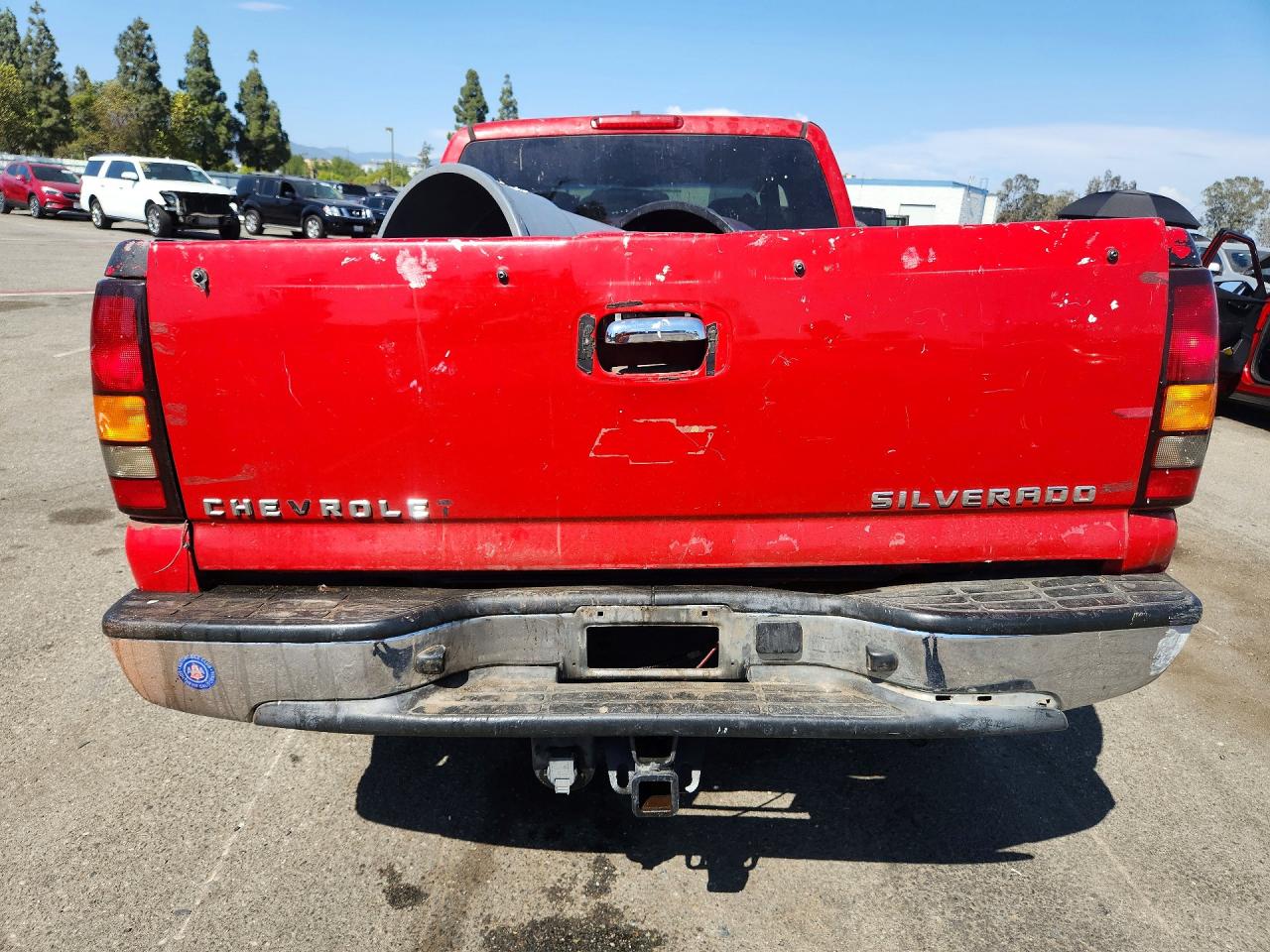 2002 Chevrolet Silverado C1500 Red vin: 2GCEC19T221215600