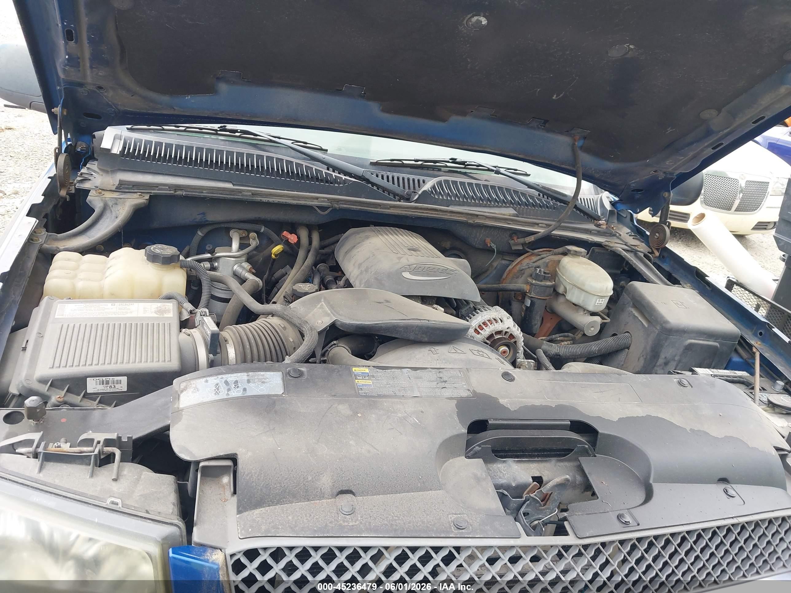 2004 Chevrolet Silverado 1500 Ls Blue vin: 2GCEC19T241335190