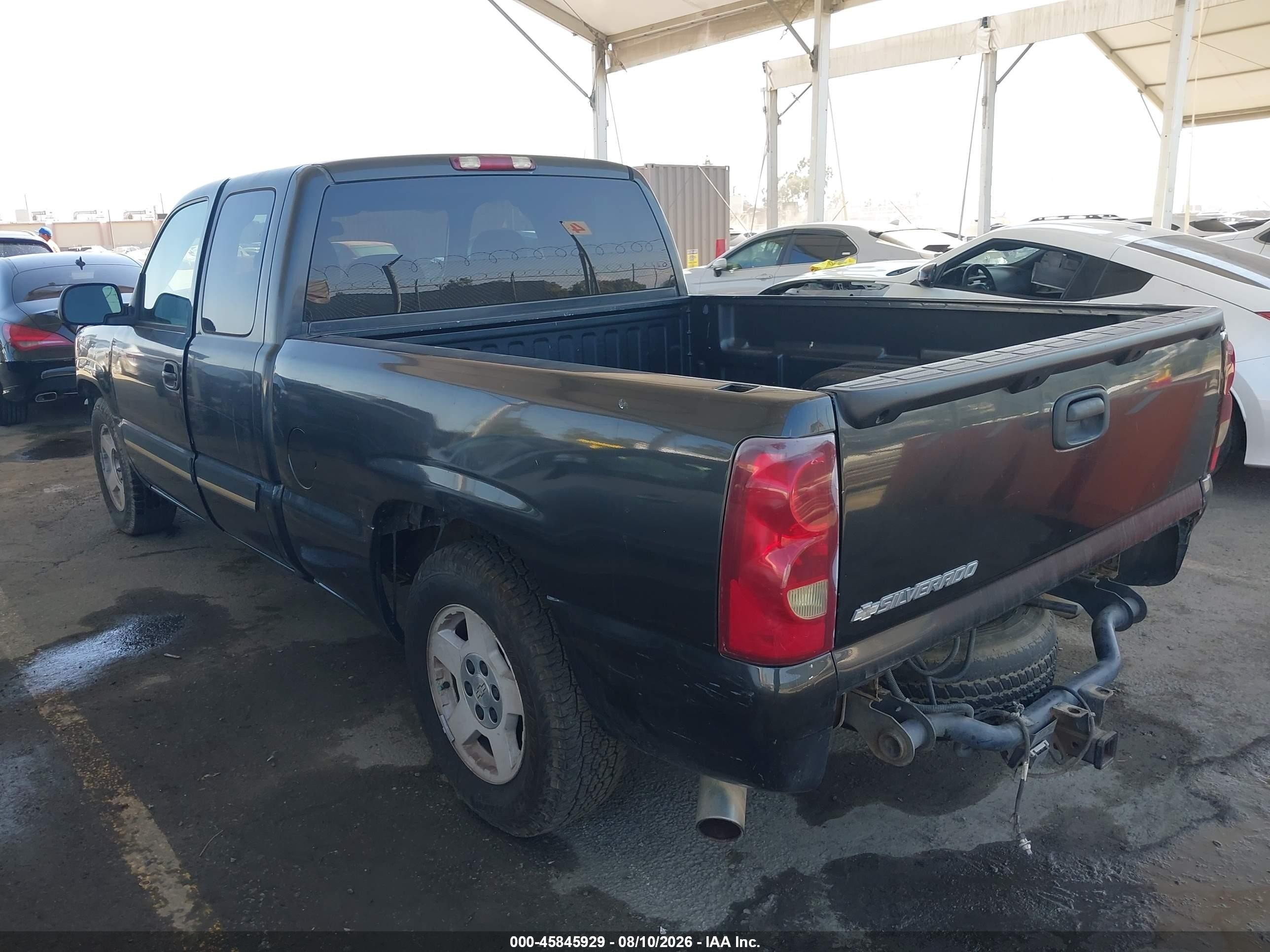 2005 Chevrolet Silverado 1500 Ls Black vin: 2GCEC19T251119826