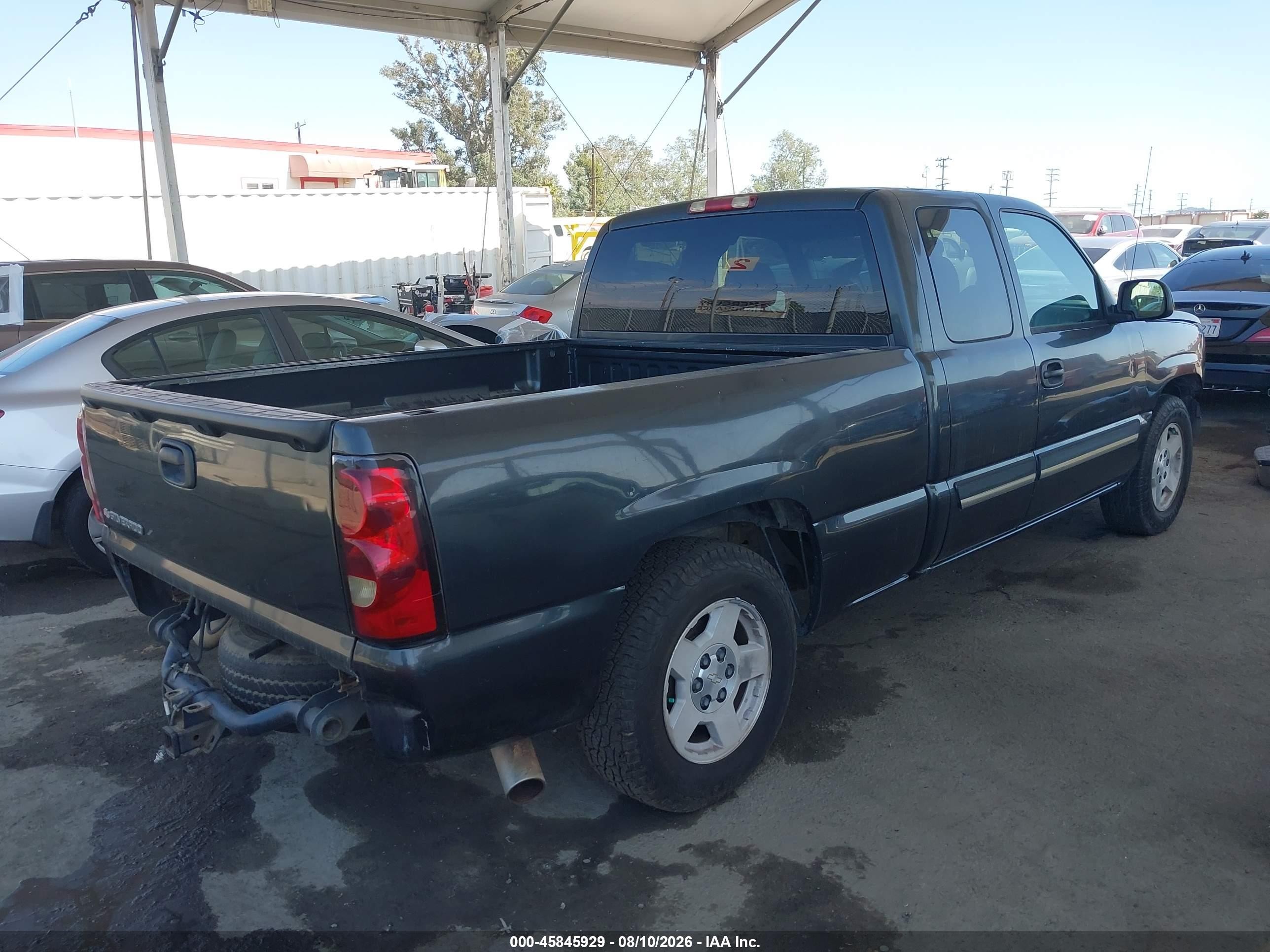 2005 Chevrolet Silverado 1500 Ls Black vin: 2GCEC19T251119826