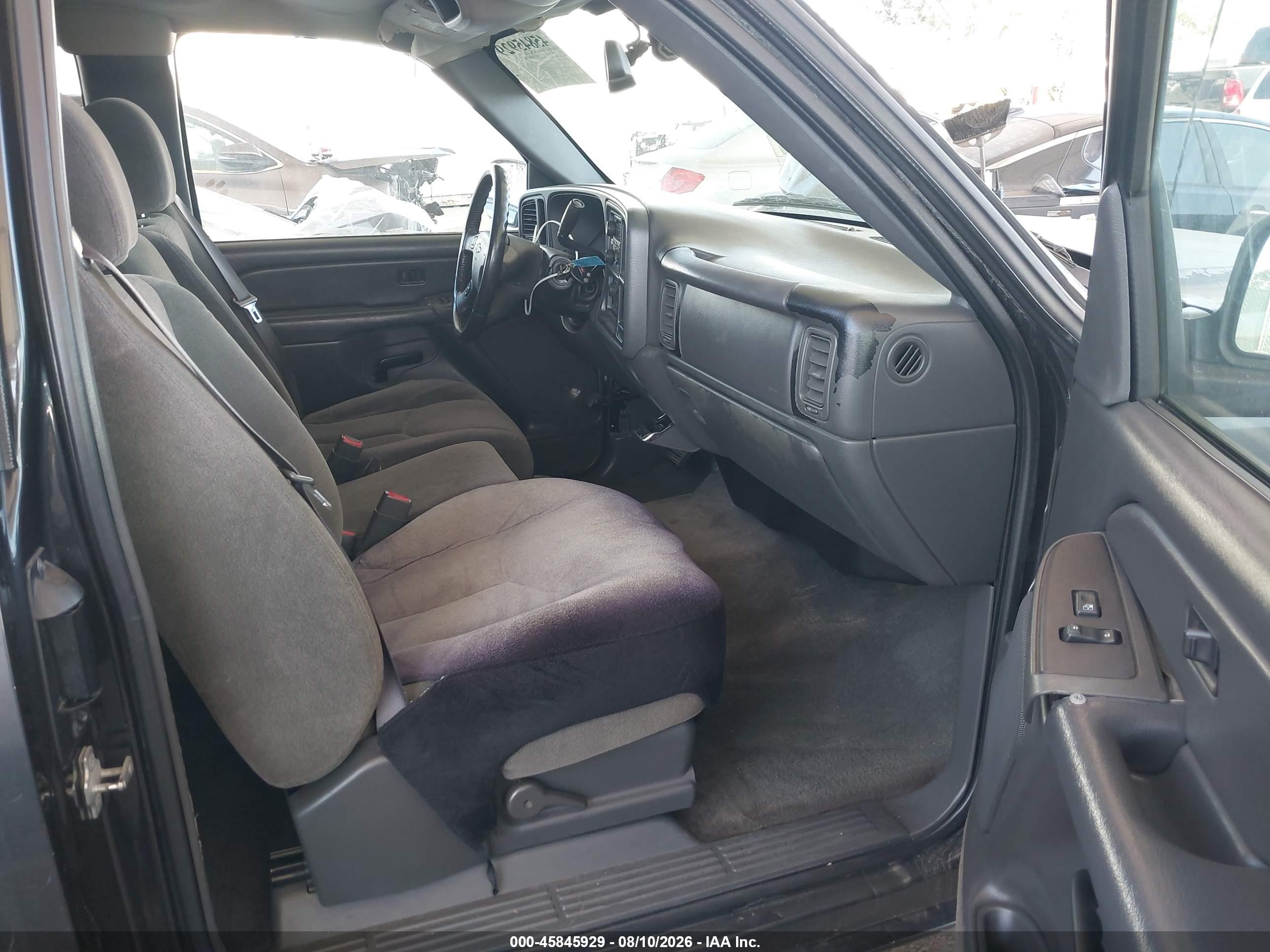 2005 Chevrolet Silverado 1500 Ls Black vin: 2GCEC19T251119826
