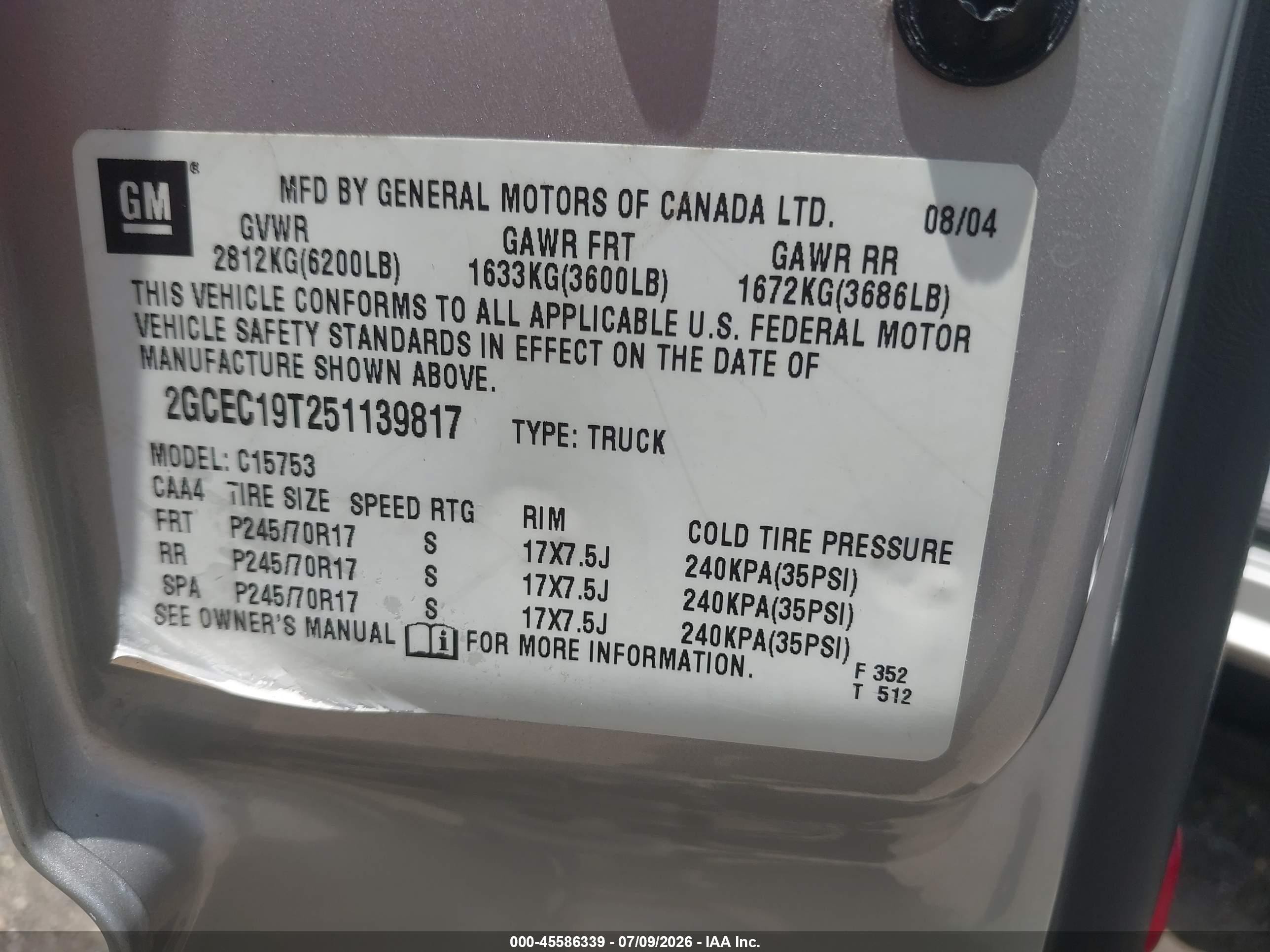 2005 Chevrolet Silverado 1500 Ls Silver vin: 2GCEC19T251139817