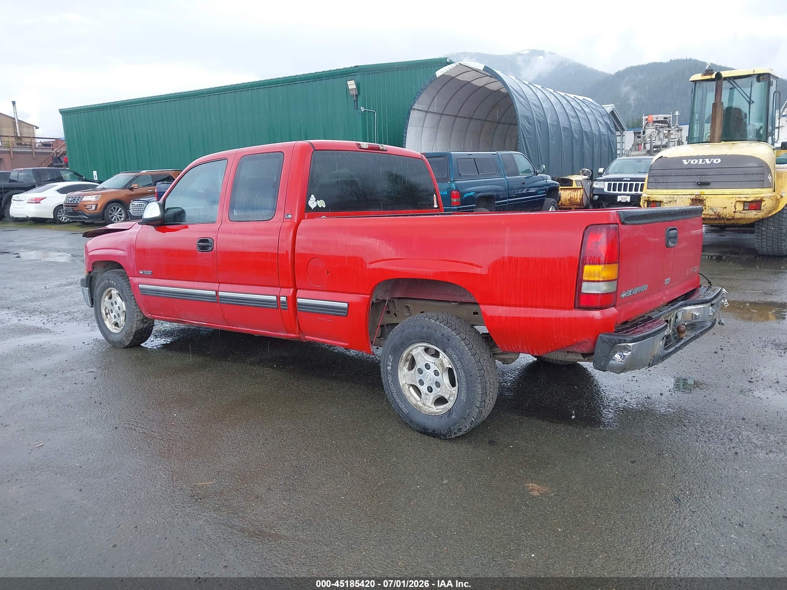 2000 Chevrolet Silverado 1500 Ls Red vin: 2GCEC19T2Y1386677