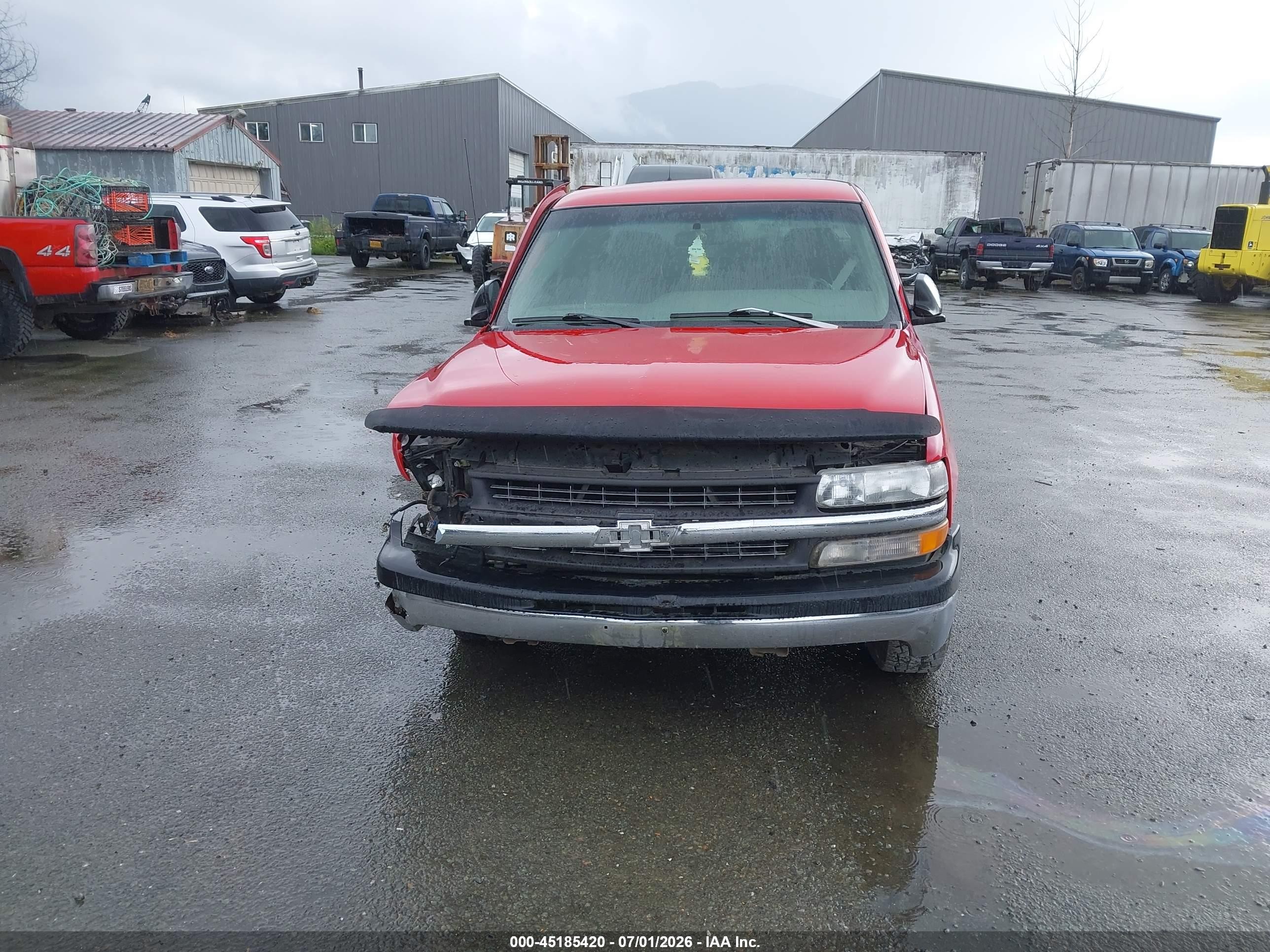 2000 Chevrolet Silverado 1500 Ls Red vin: 2GCEC19T2Y1386677