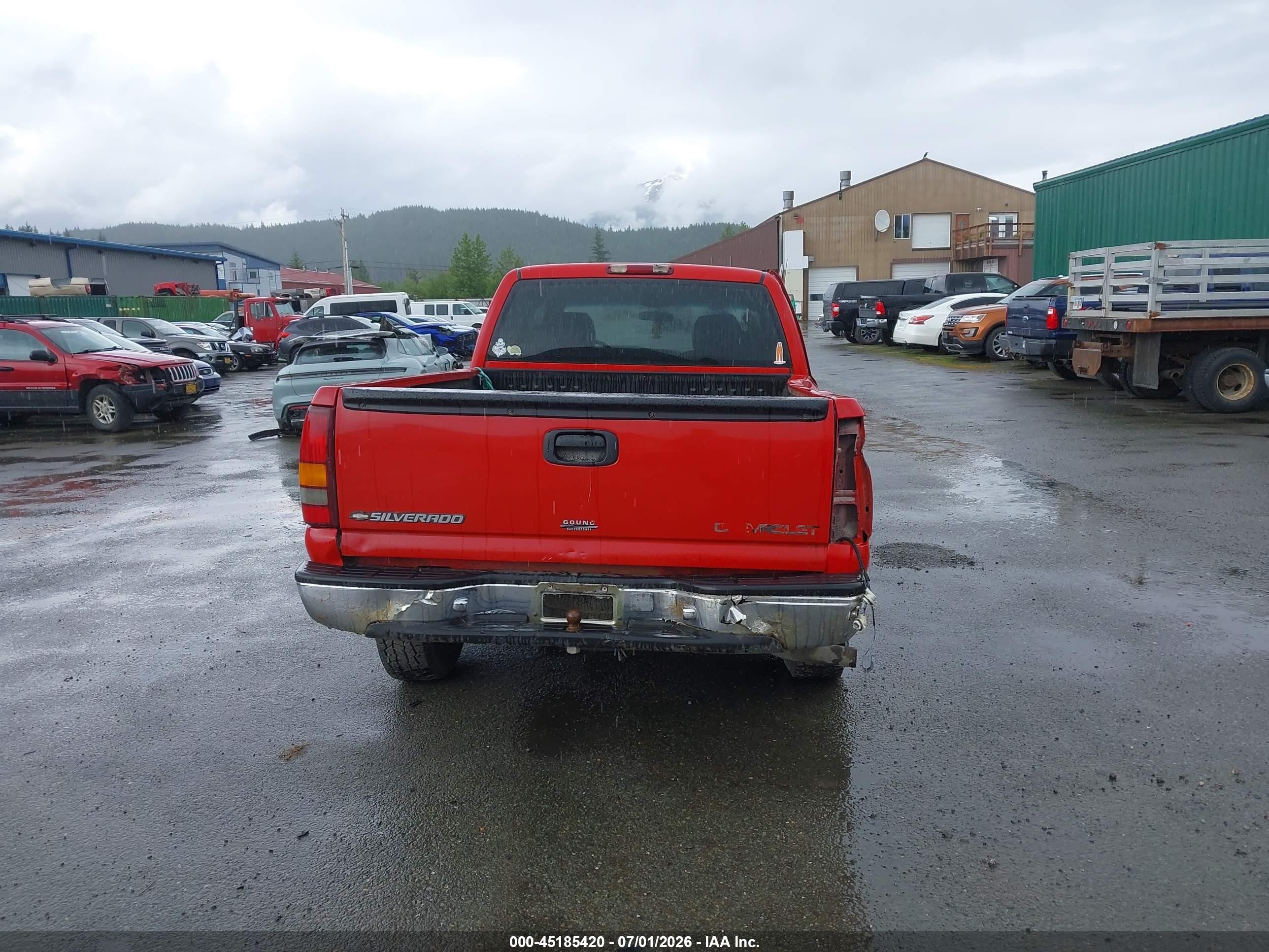 2000 Chevrolet Silverado 1500 Ls Red vin: 2GCEC19T2Y1386677