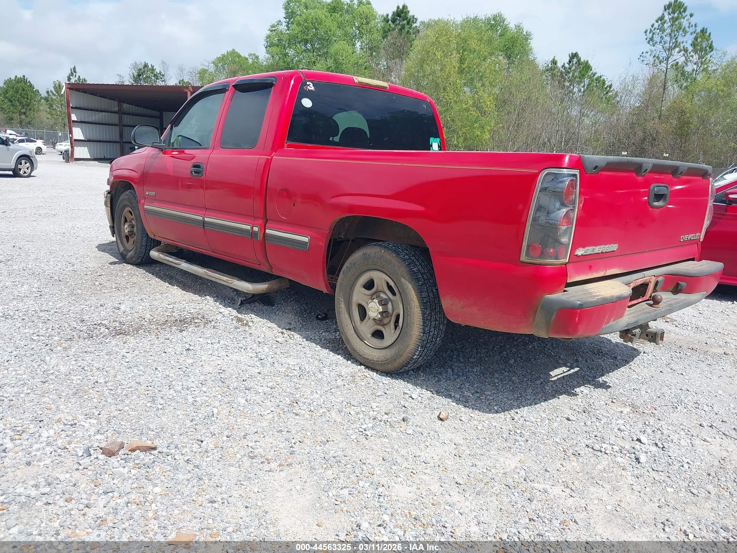 2001 Chevrolet Silverado 1500 Ls Red vin: 2GCEC19T311181634