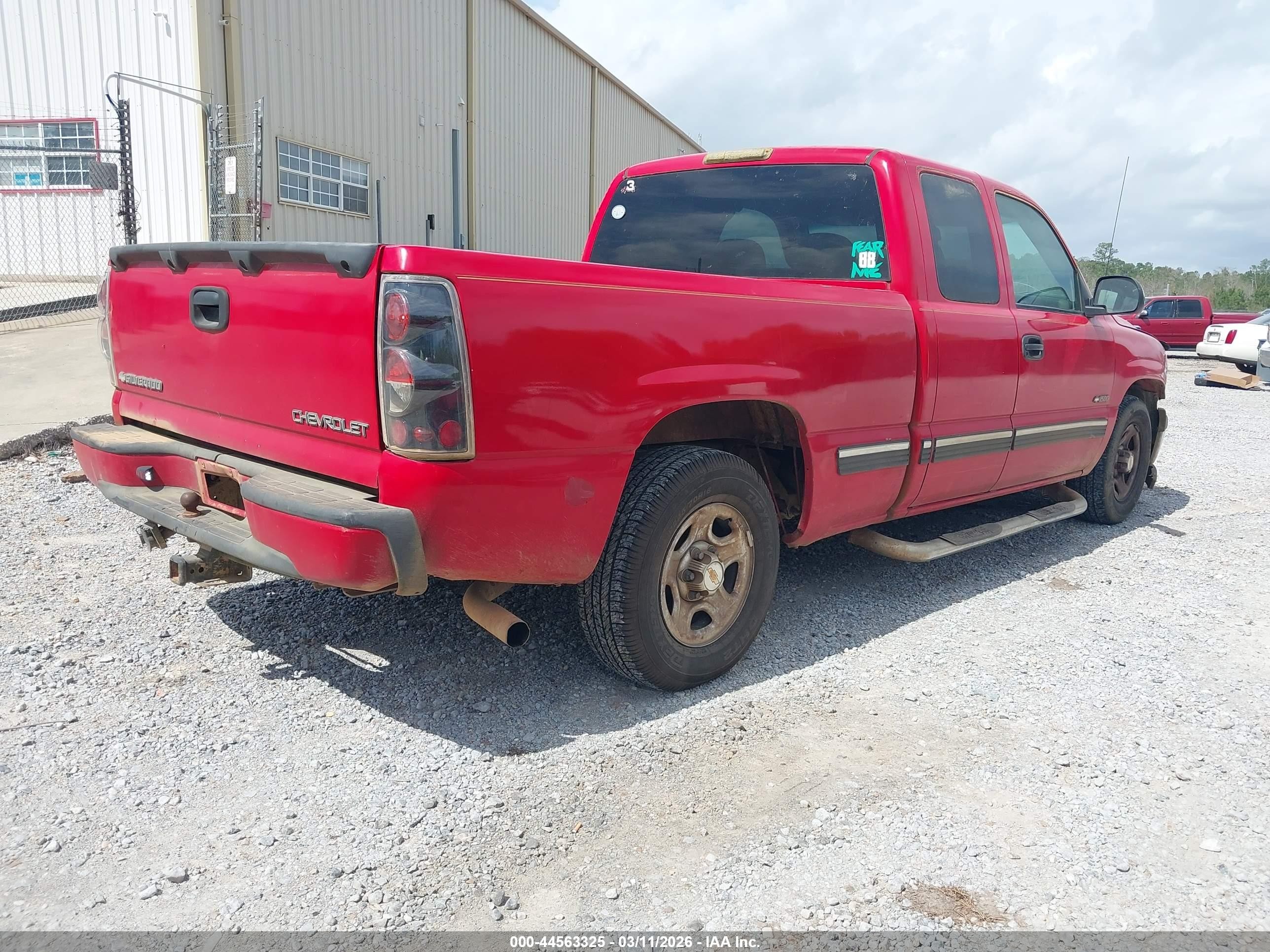 2001 Chevrolet Silverado 1500 Ls Red vin: 2GCEC19T311181634