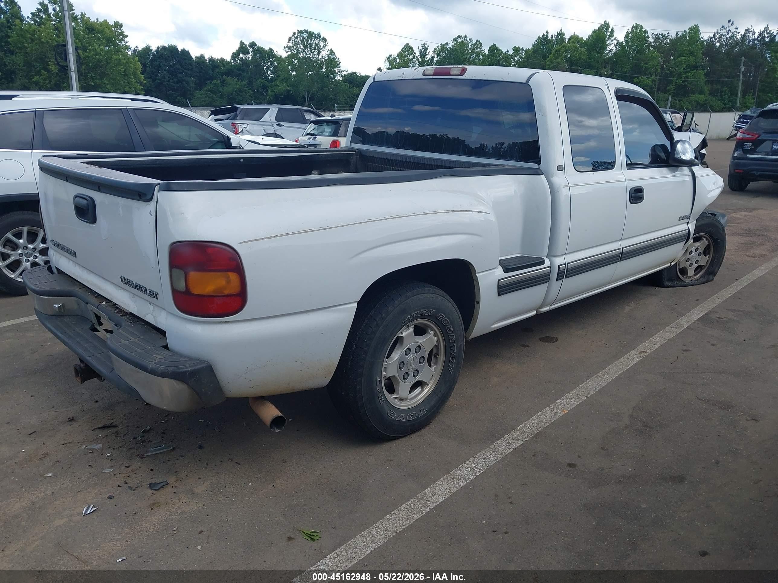 2001 Chevrolet Silverado 1500 Lt White vin: 2GCEC19T311396690