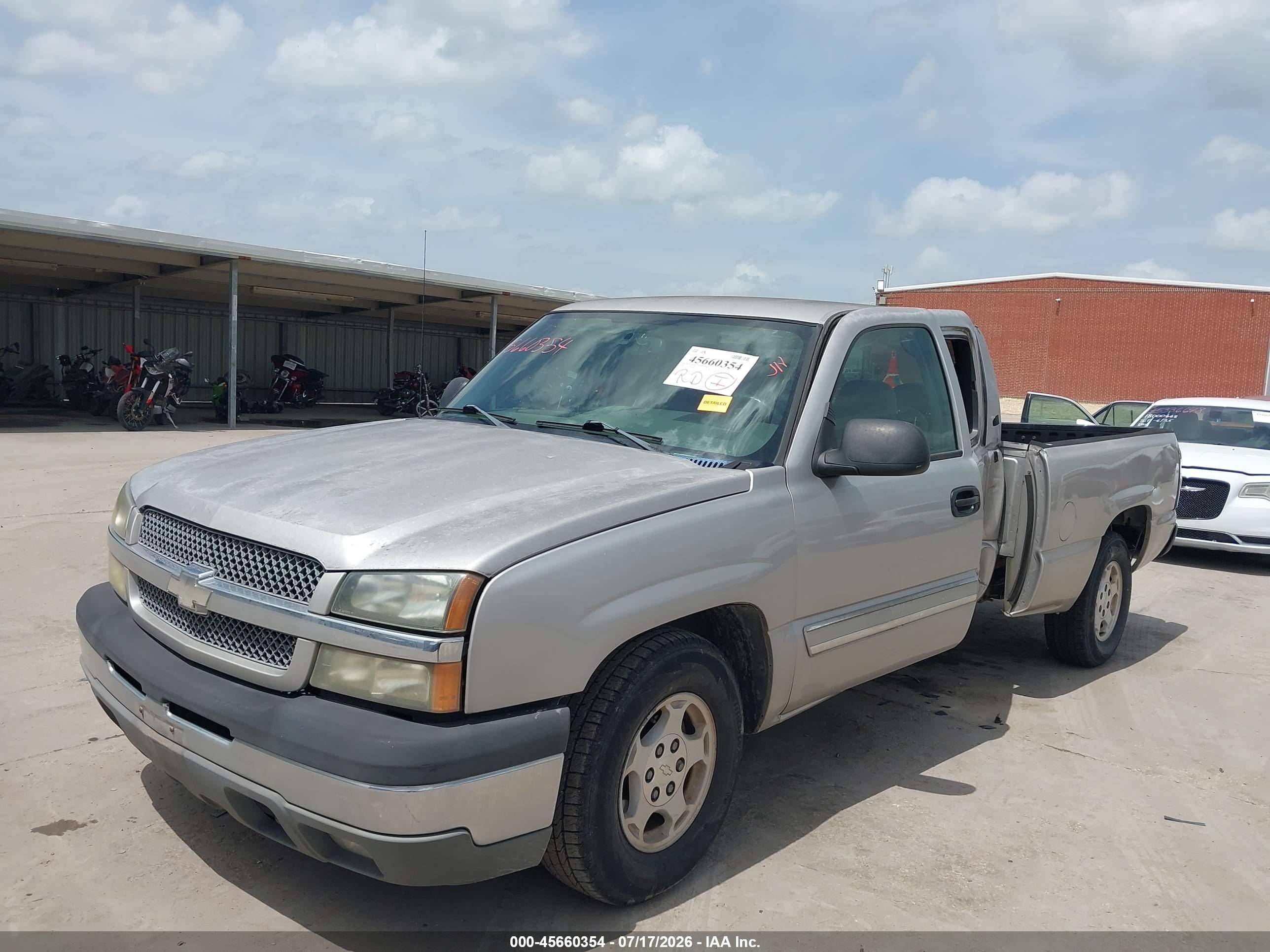 2004 Chevrolet Silverado 1500 Ls Pewter vin: 2GCEC19T341345839