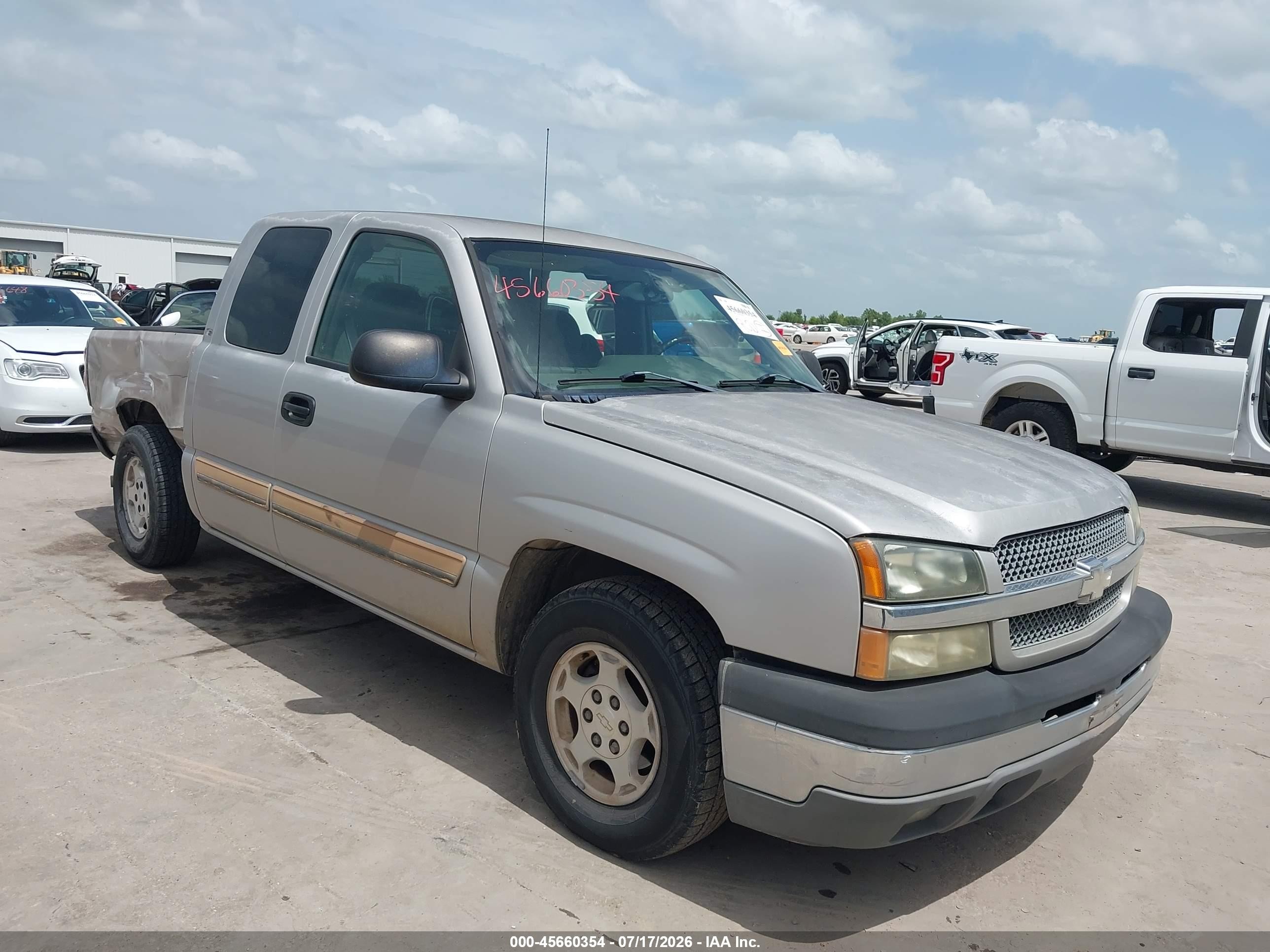 2004 Chevrolet Silverado 1500 Ls Pewter vin: 2GCEC19T341345839