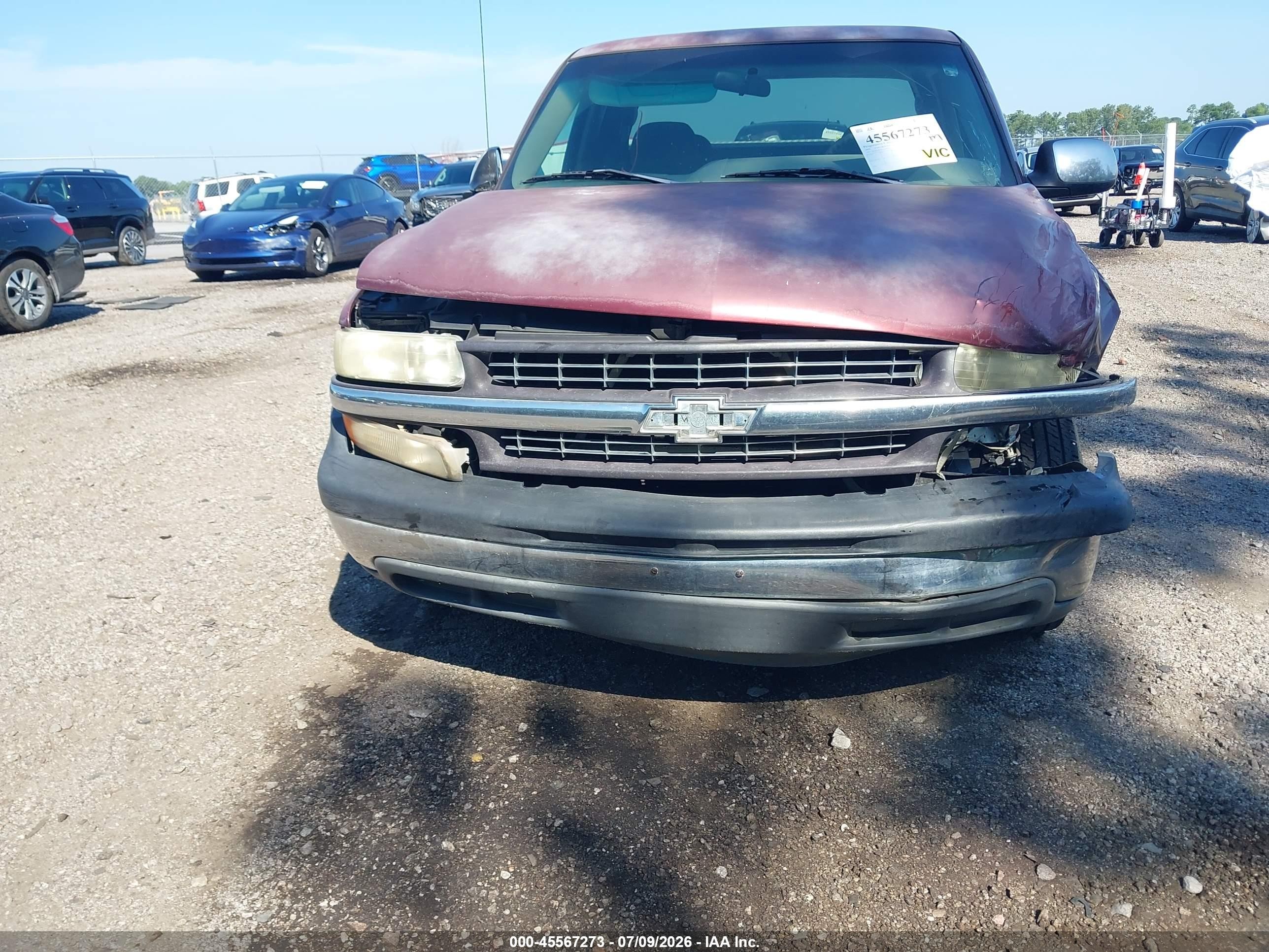 2000 Chevrolet Silverado 1500 Ls Burgundy vin: 2GCEC19T3Y1127972