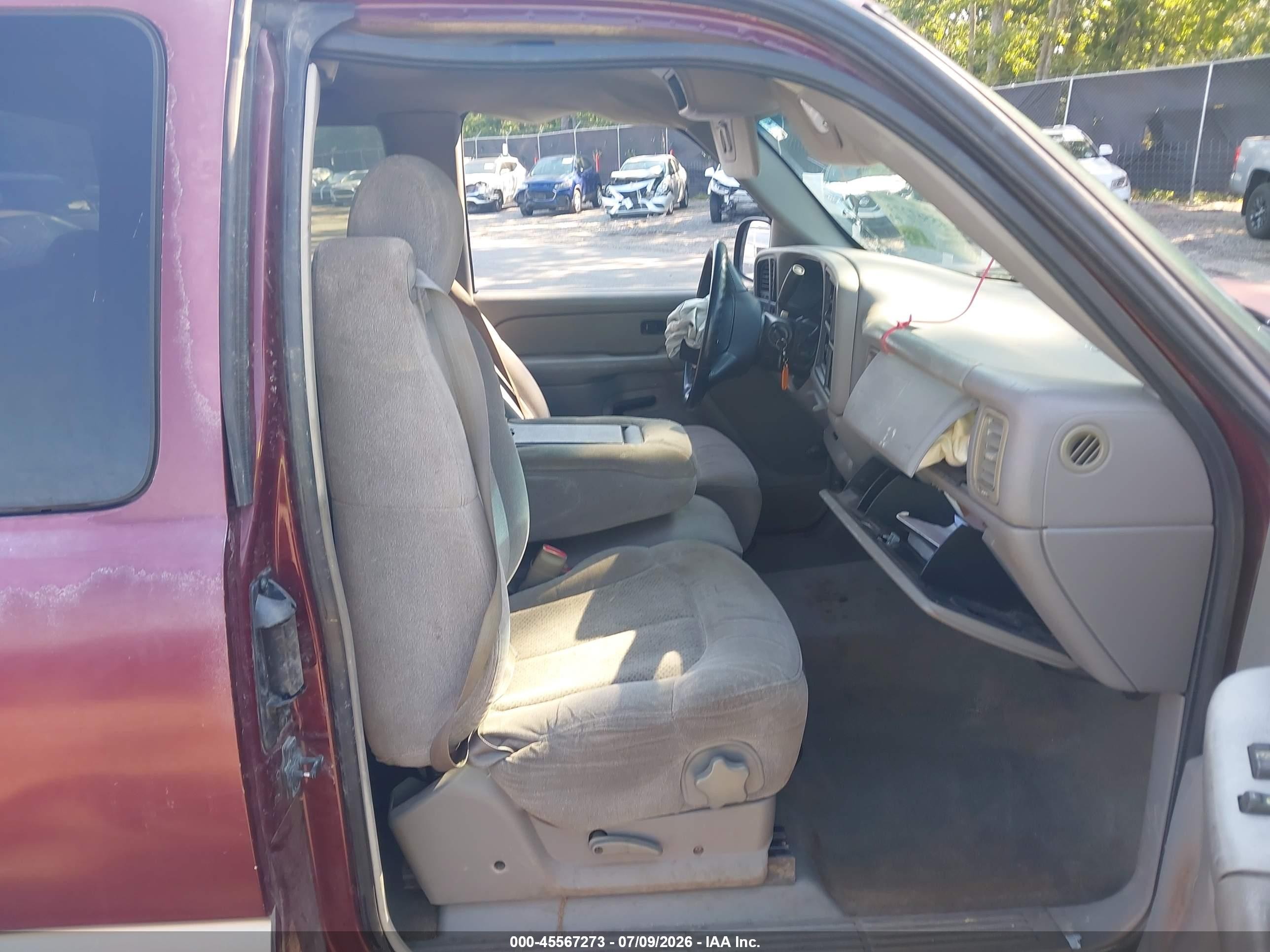 2000 Chevrolet Silverado 1500 Ls Burgundy vin: 2GCEC19T3Y1127972