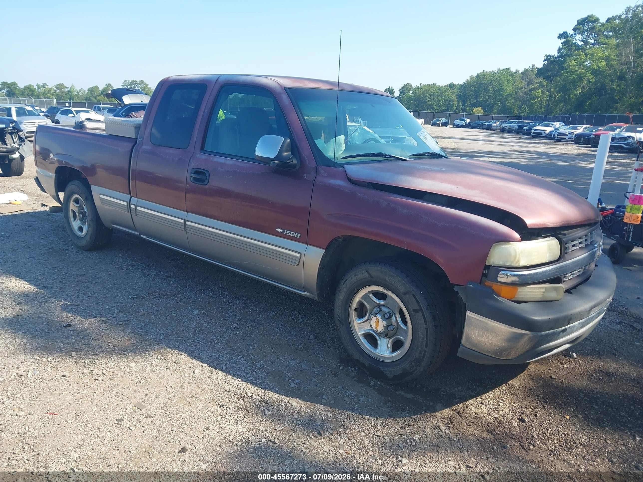 2000 Chevrolet Silverado 1500 Ls Burgundy vin: 2GCEC19T3Y1127972