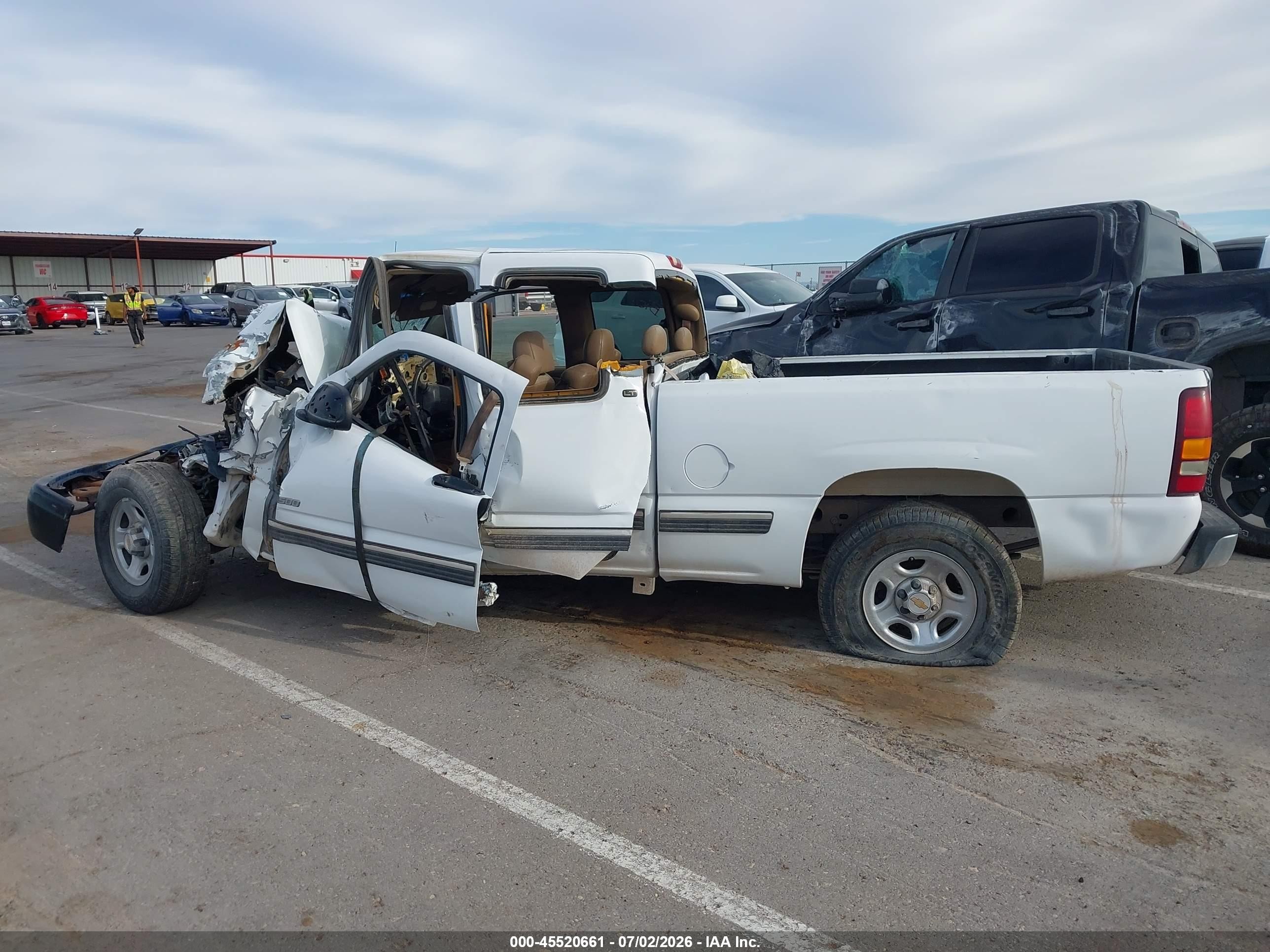 2000 Chevrolet Silverado 1500 Lt White vin: 2GCEC19T3Y1221527
