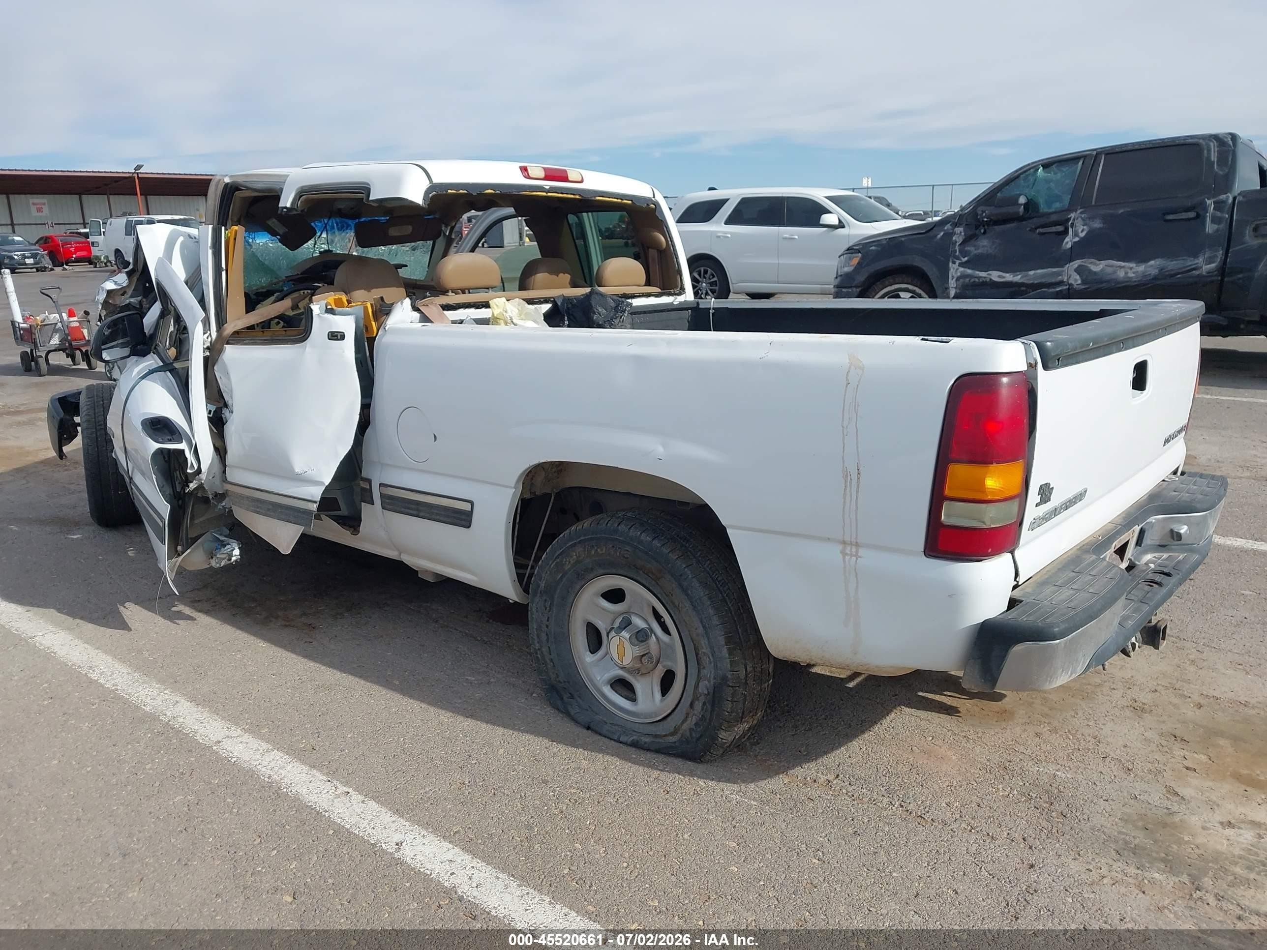 2000 Chevrolet Silverado 1500 Lt White vin: 2GCEC19T3Y1221527