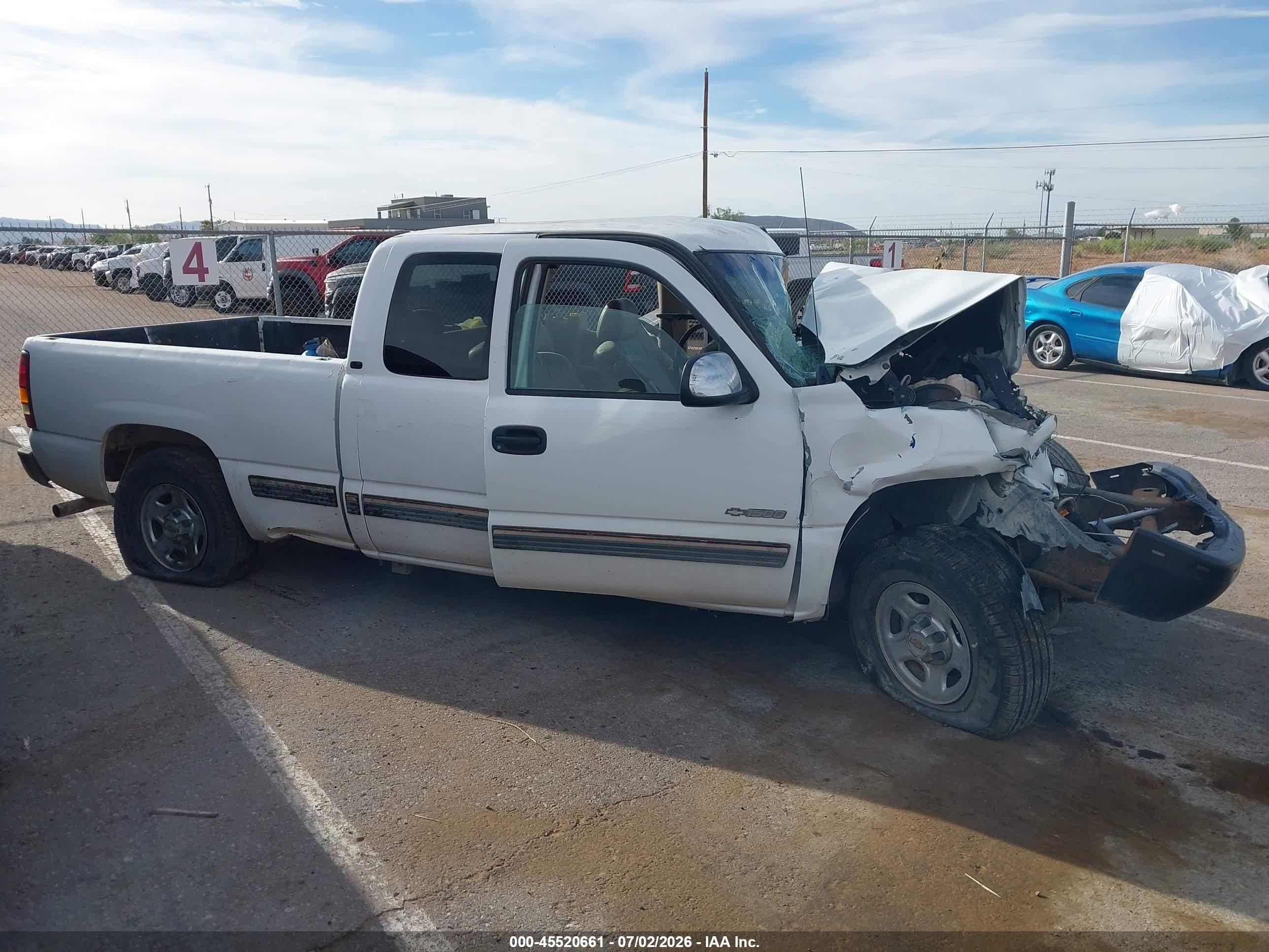 2000 Chevrolet Silverado 1500 Lt White vin: 2GCEC19T3Y1221527