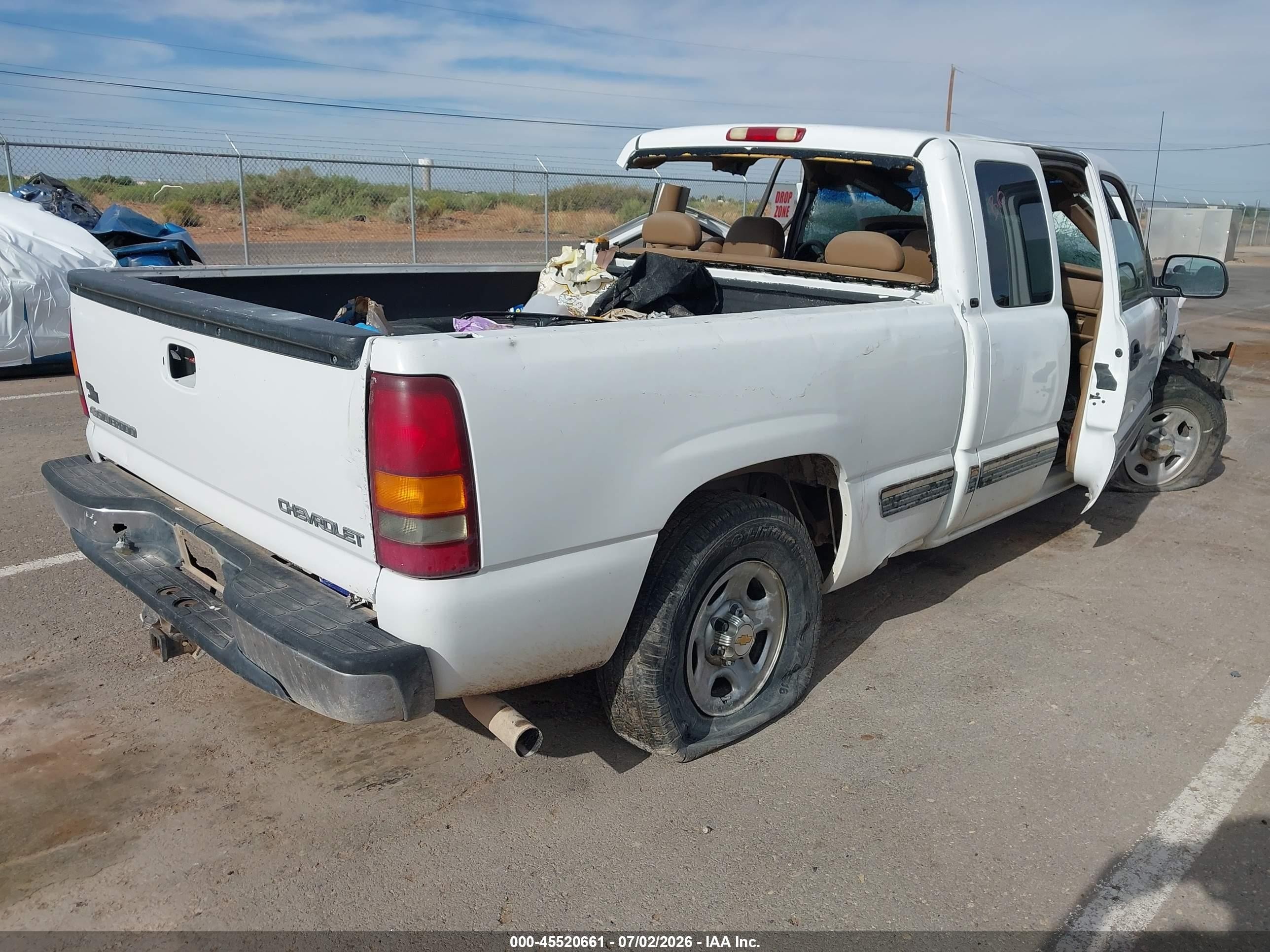 2000 Chevrolet Silverado 1500 Lt White vin: 2GCEC19T3Y1221527