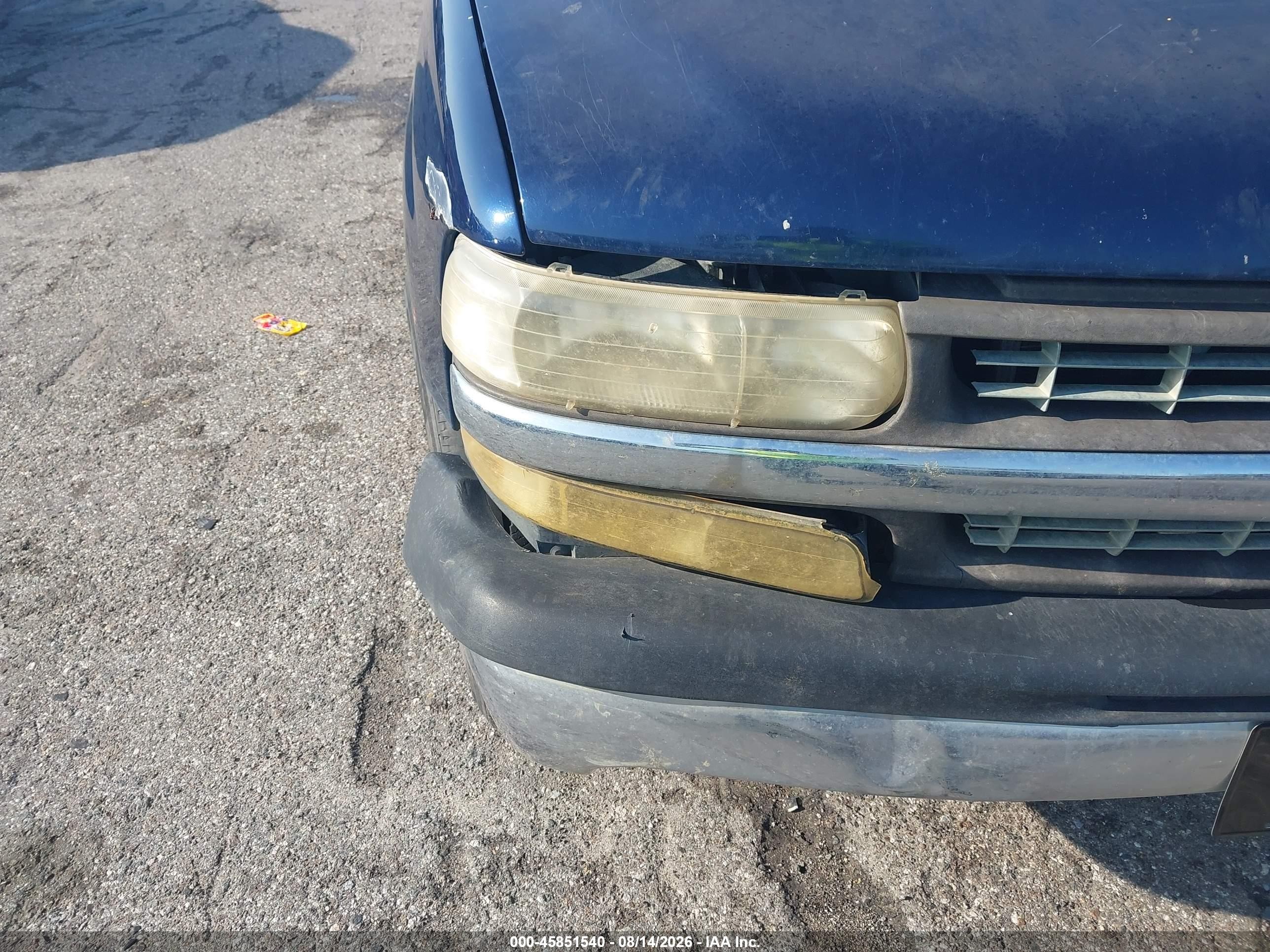 2000 Chevrolet Silverado 1500 Ls Blue vin: 2GCEC19T3Y1300048