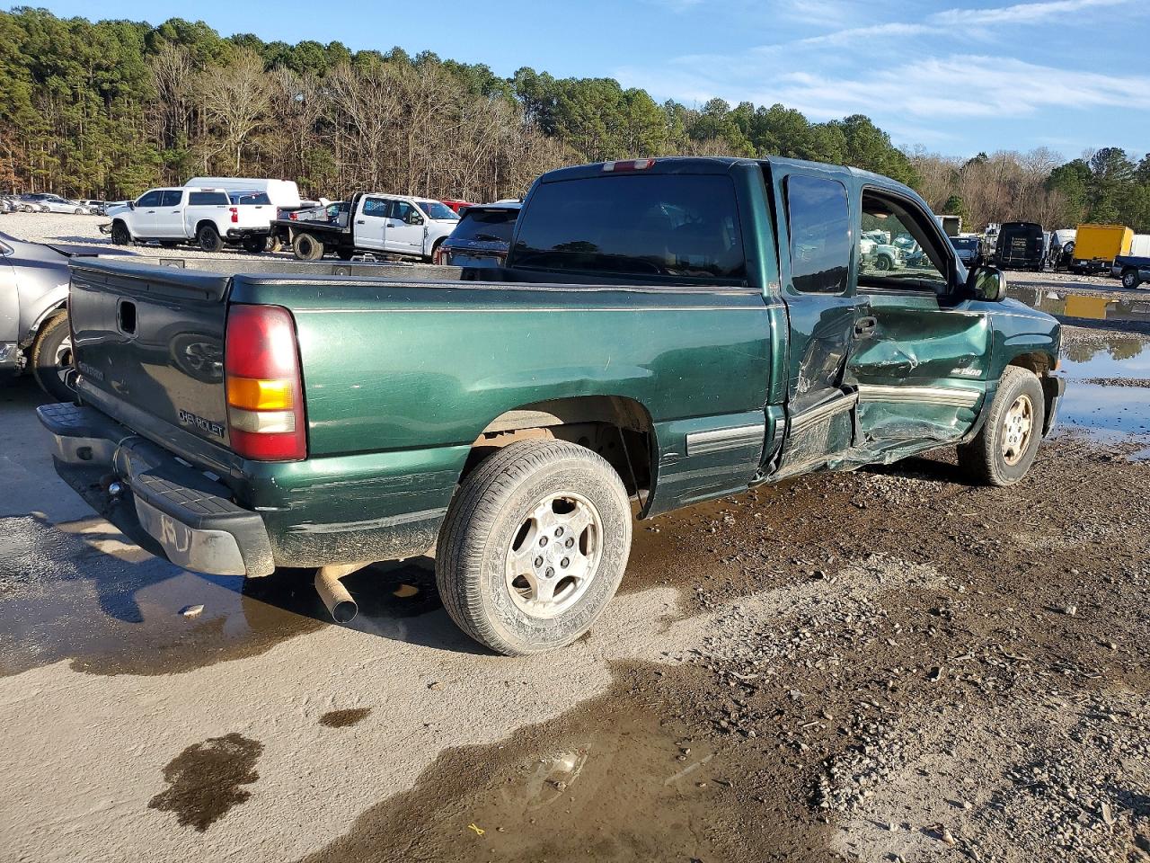 2001 Chevrolet Silverado C1500 Green vin: 2GCEC19T411182534