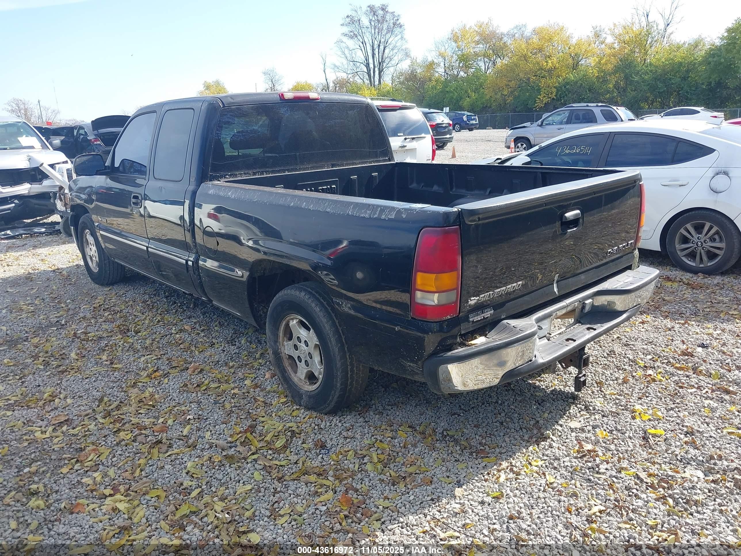 2001 Chevrolet Silverado 1500 Lt Black vin: 2GCEC19T411374861