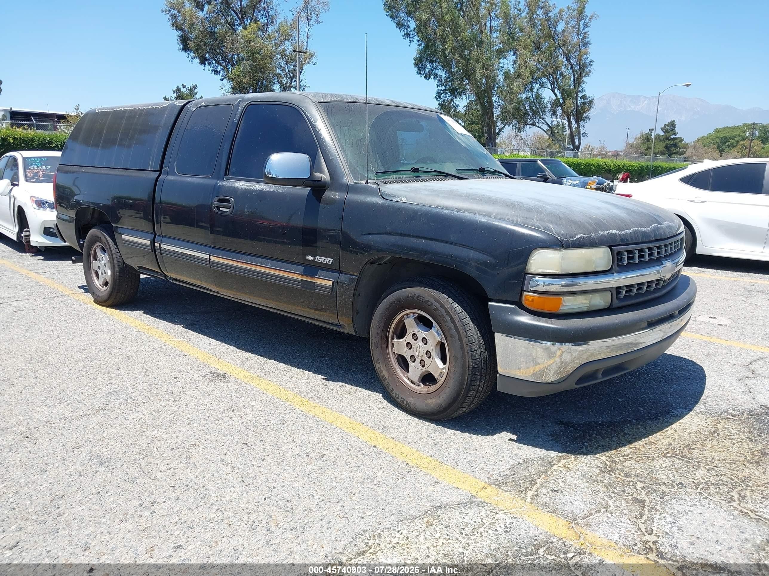 2001 Chevrolet Silverado 1500 Ls Черный vin: 2GCEC19T411405302