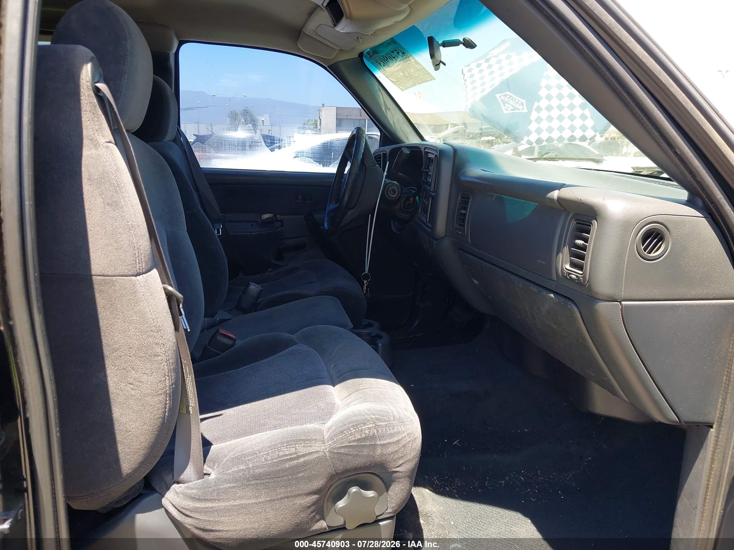 2001 Chevrolet Silverado 1500 Ls Black vin: 2GCEC19T411405302