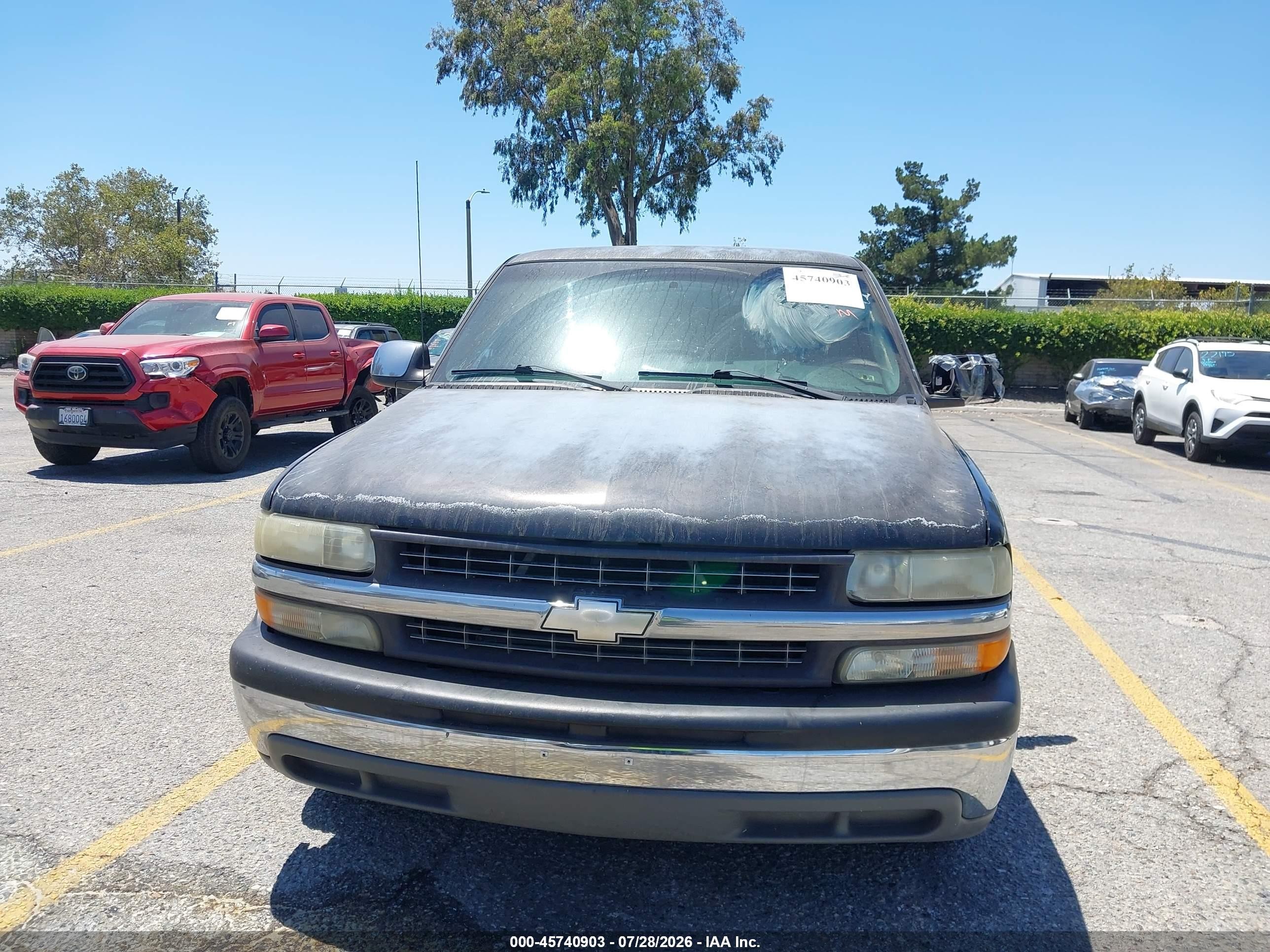 2001 Chevrolet Silverado 1500 Ls Black vin: 2GCEC19T411405302