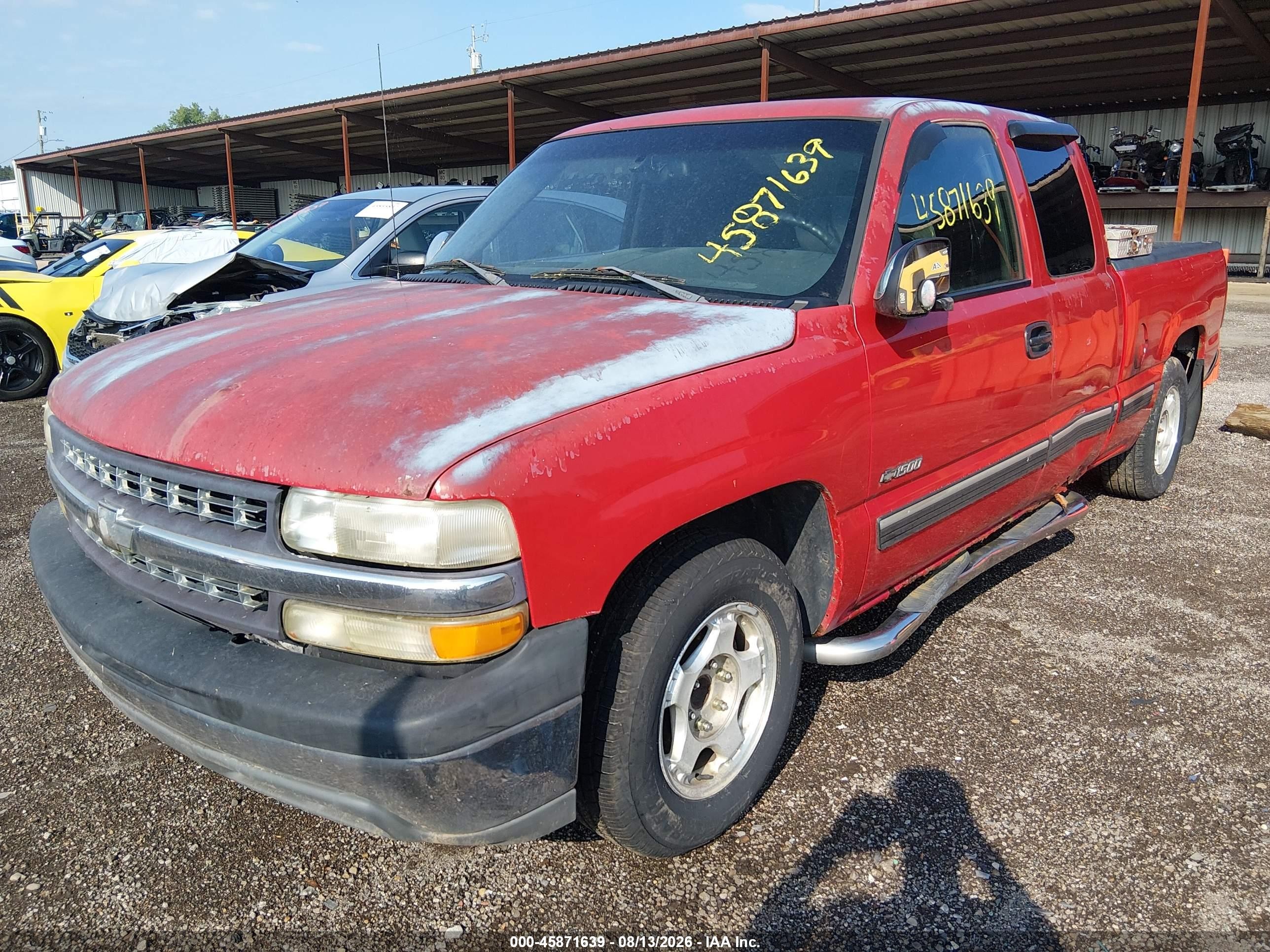 2002 Chevrolet Silverado 1500 Ls Красный vin: 2GCEC19T421151530
