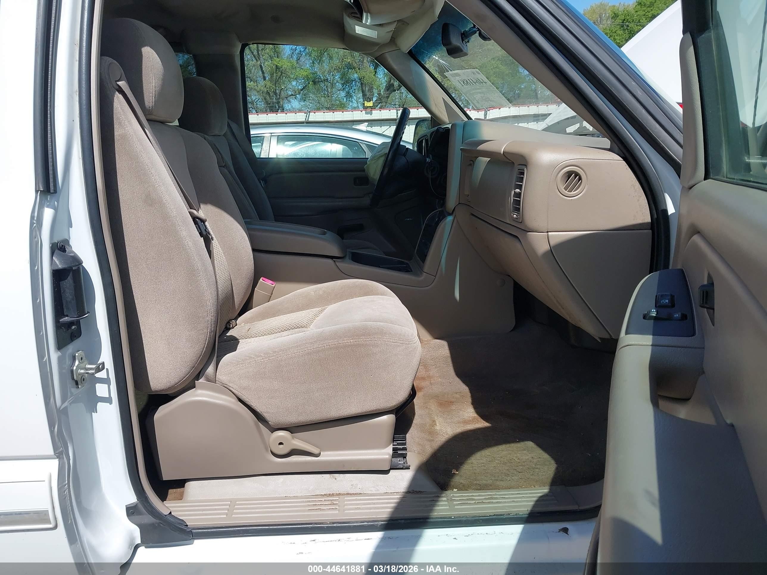 2004 Chevrolet Silverado 1500 Ls White vin: 2GCEC19T441231865