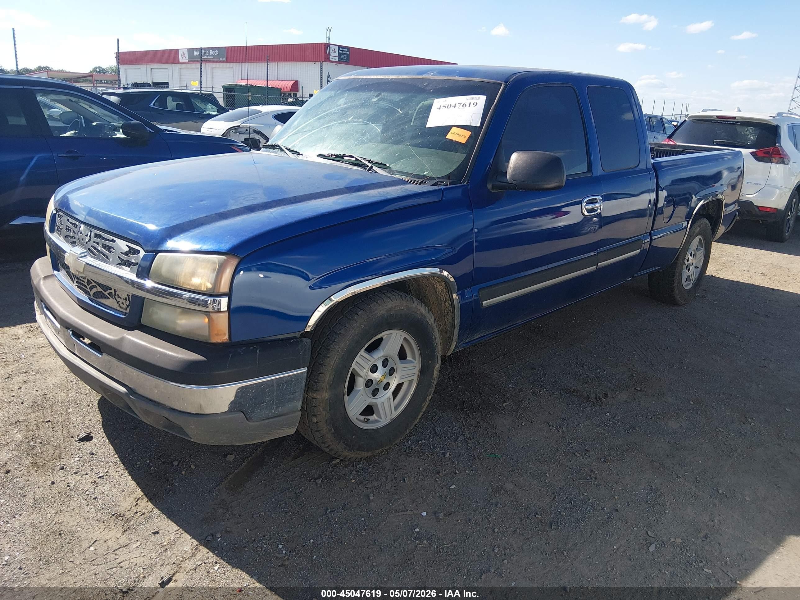 2004 Chevrolet Silverado 1500 Ls Blue vin: 2GCEC19T441421598