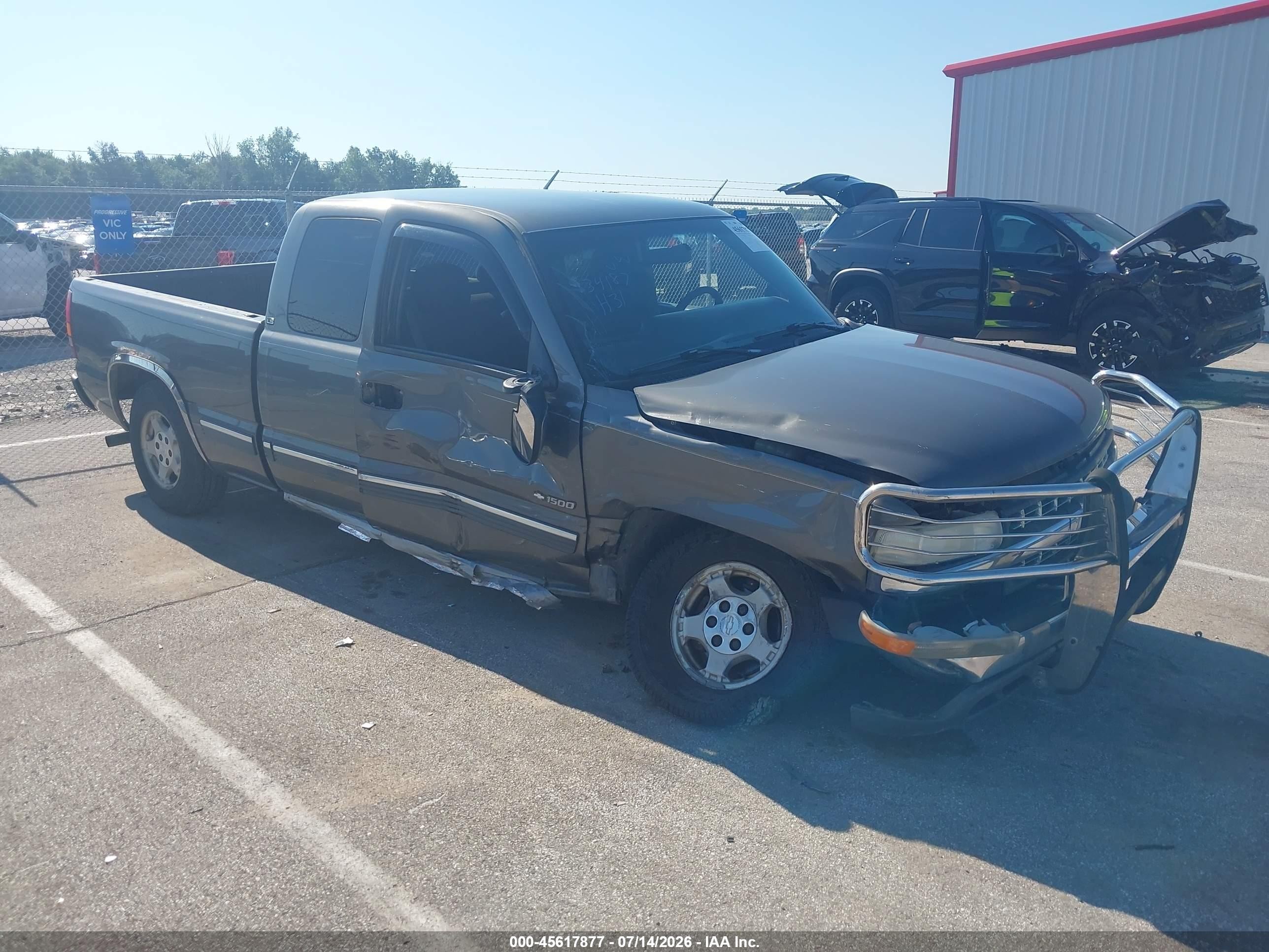 1999 Chevrolet Silverado 1500 Ls Серый vin: 2GCEC19T4X1137442