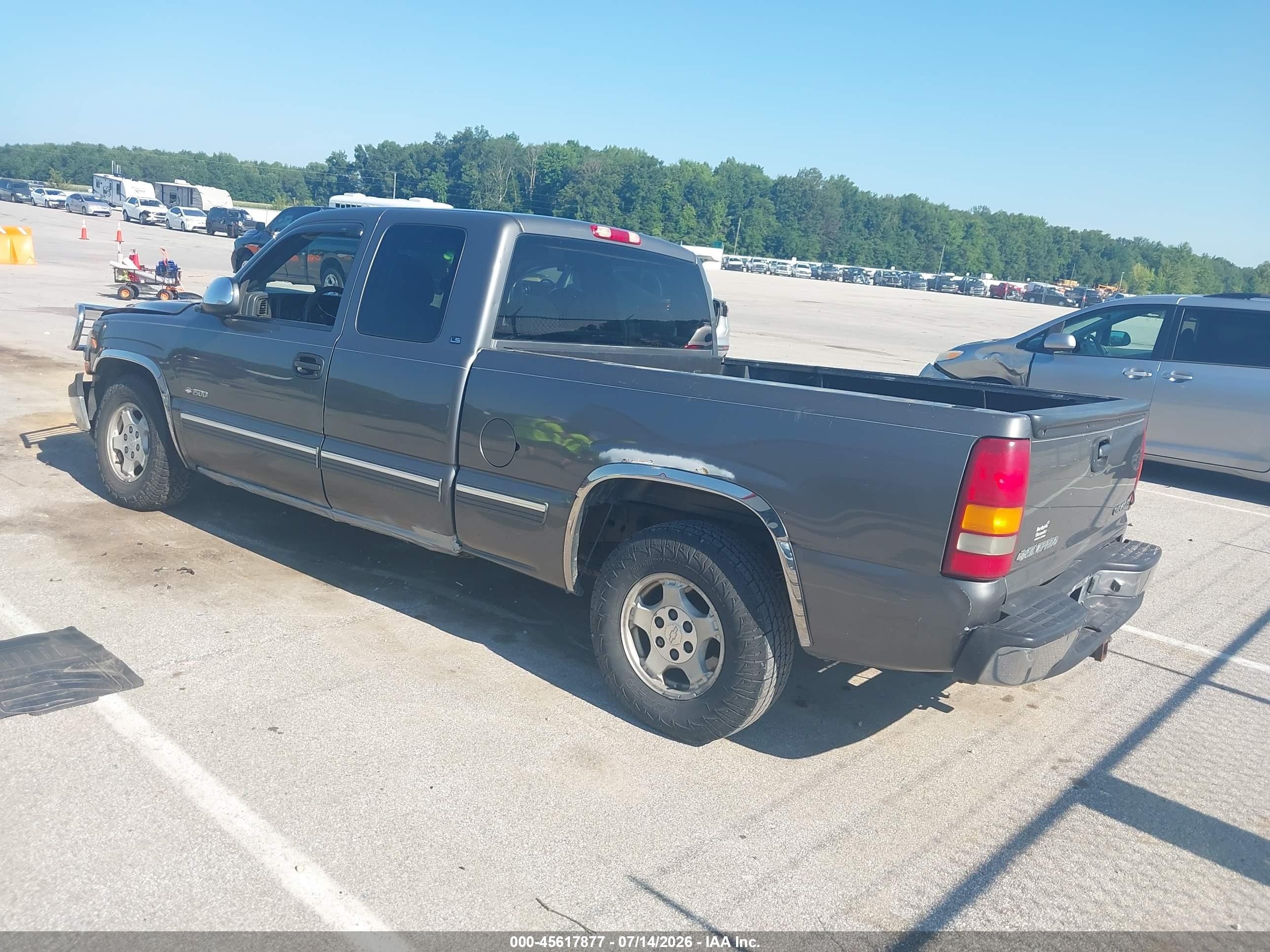 1999 Chevrolet Silverado 1500 Ls Gray vin: 2GCEC19T4X1137442