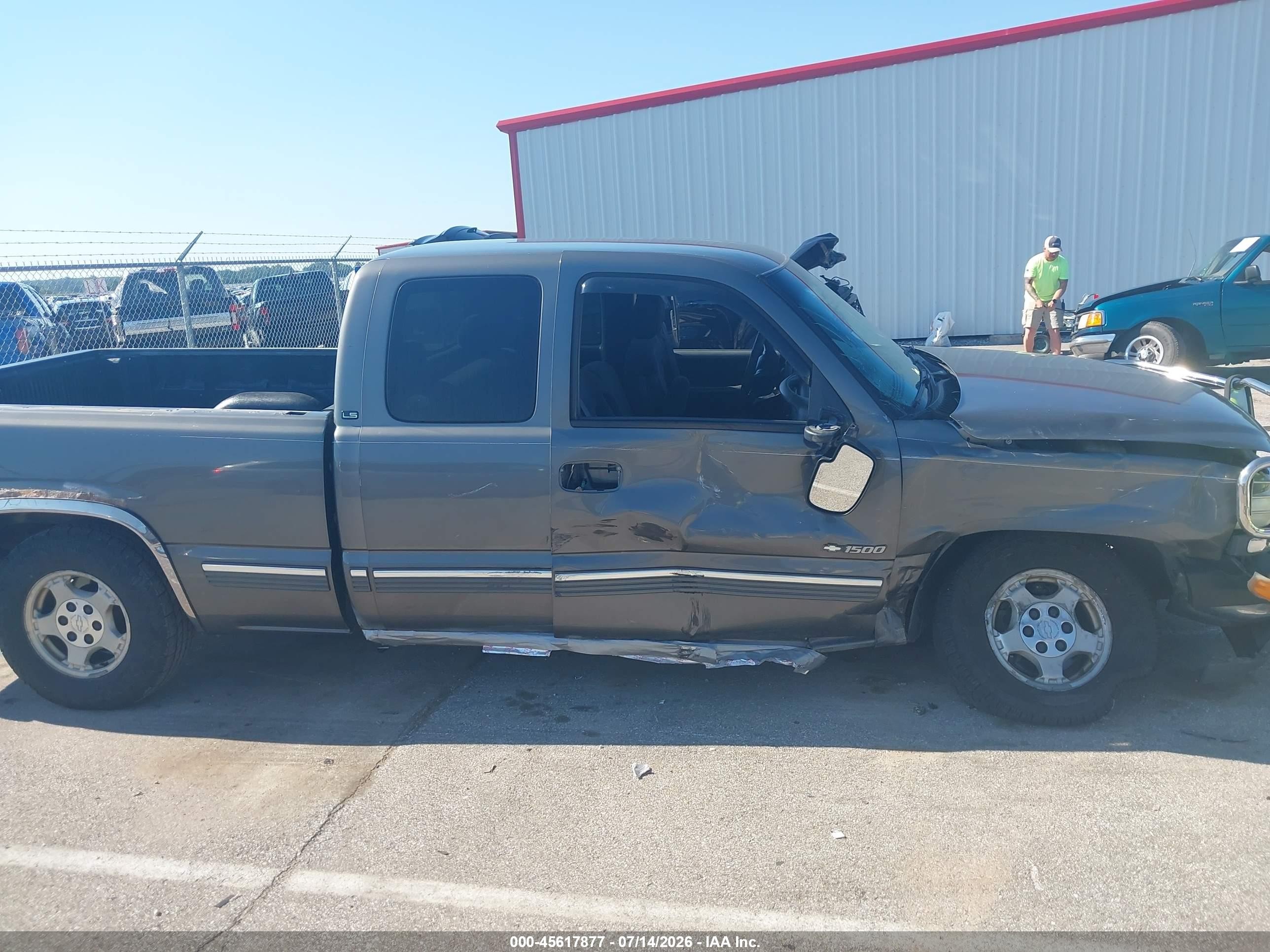 1999 Chevrolet Silverado 1500 Ls Gray vin: 2GCEC19T4X1137442