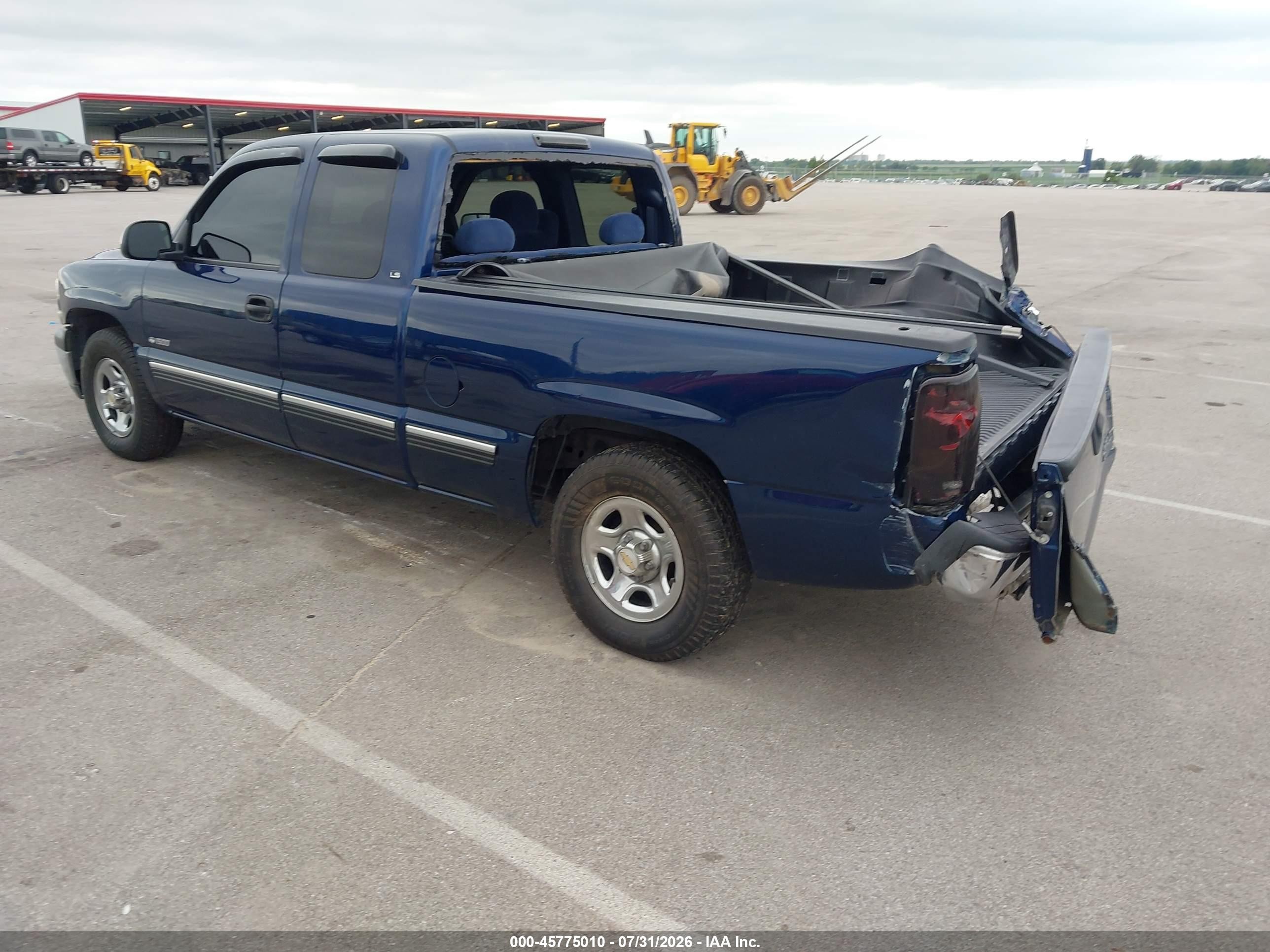 1999 Chevrolet Silverado 1500 Ls Blue vin: 2GCEC19T4X1154077