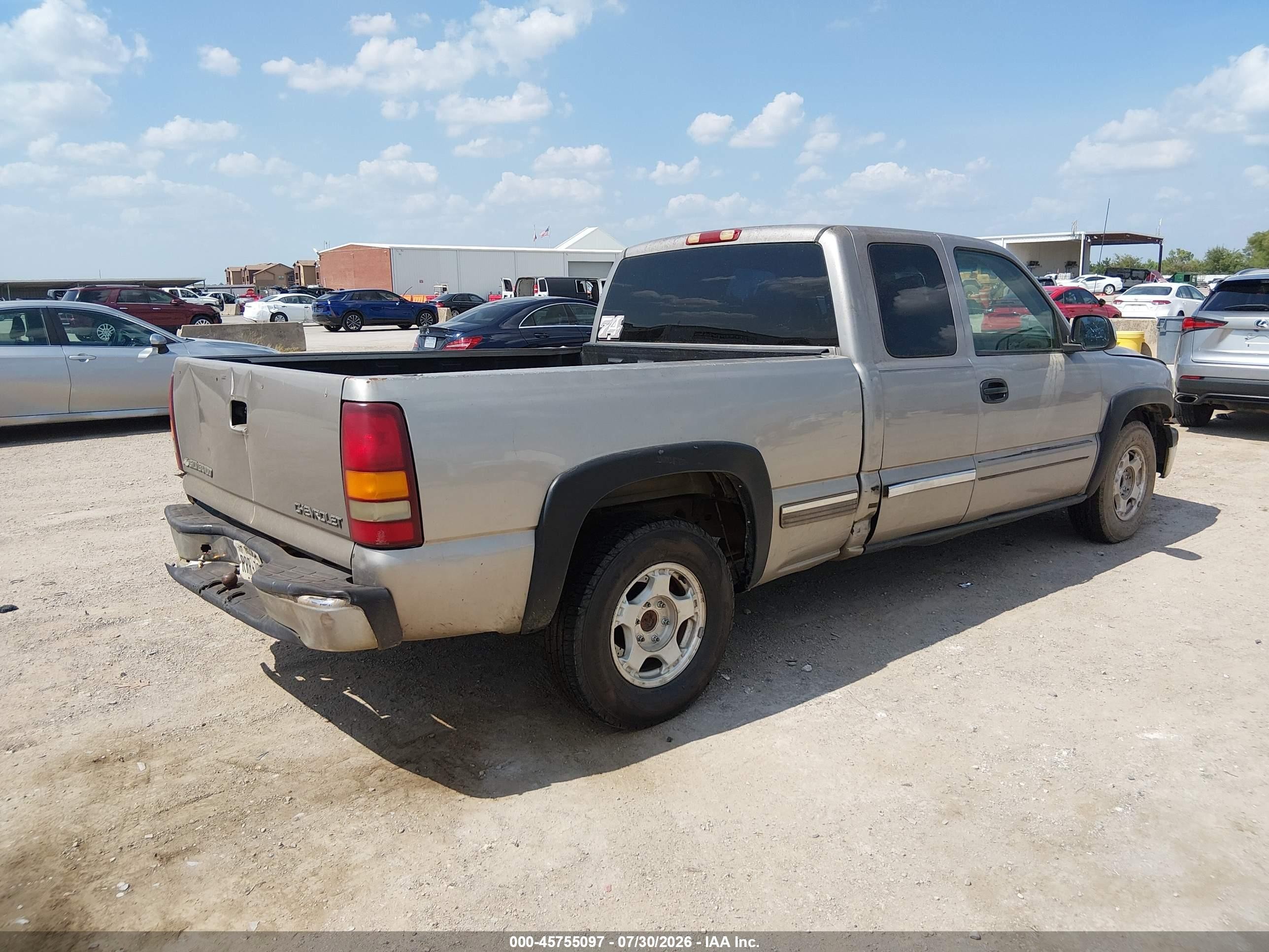 2000 Chevrolet Silverado 1500 Ls Tan vin: 2GCEC19T4Y1190045