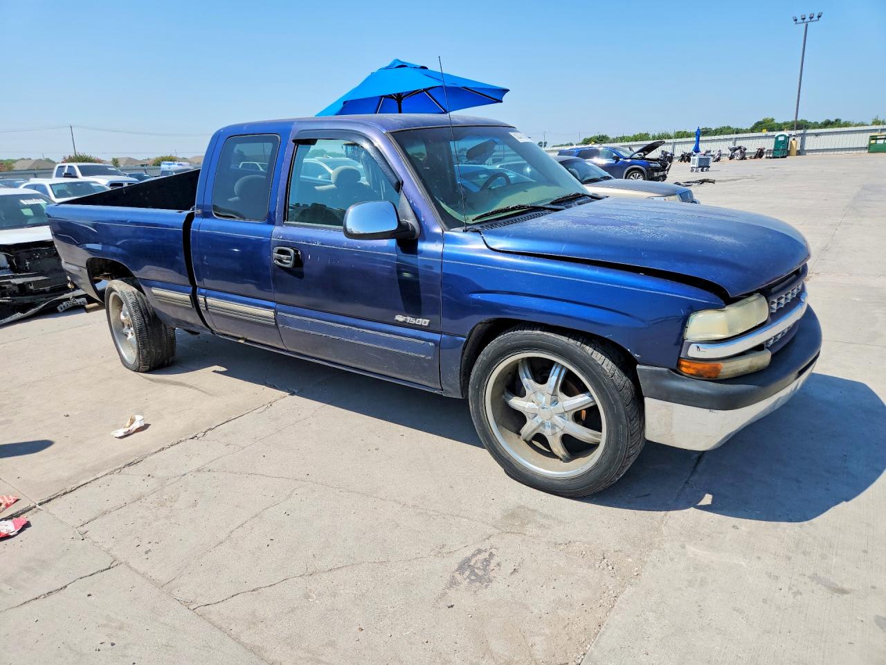 2000 Chevrolet Silverado C1500 Blue vin: 2GCEC19T4Y1194189