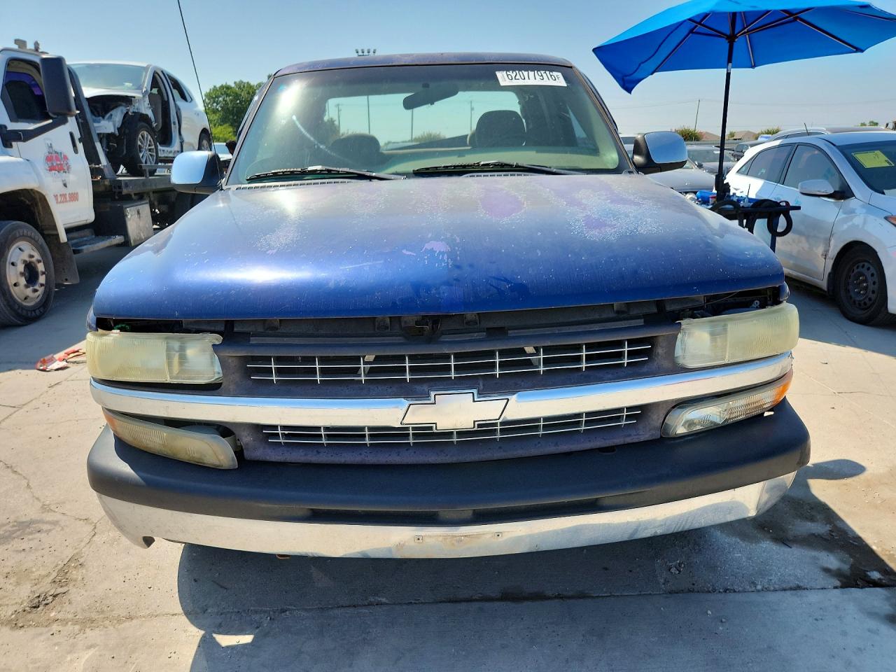 2000 Chevrolet Silverado C1500 Blue vin: 2GCEC19T4Y1194189