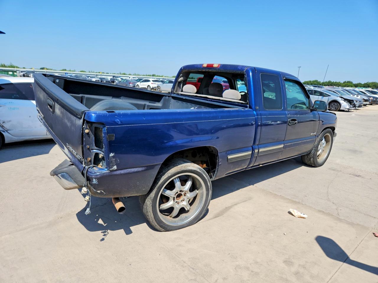 2000 Chevrolet Silverado C1500 Blue vin: 2GCEC19T4Y1194189
