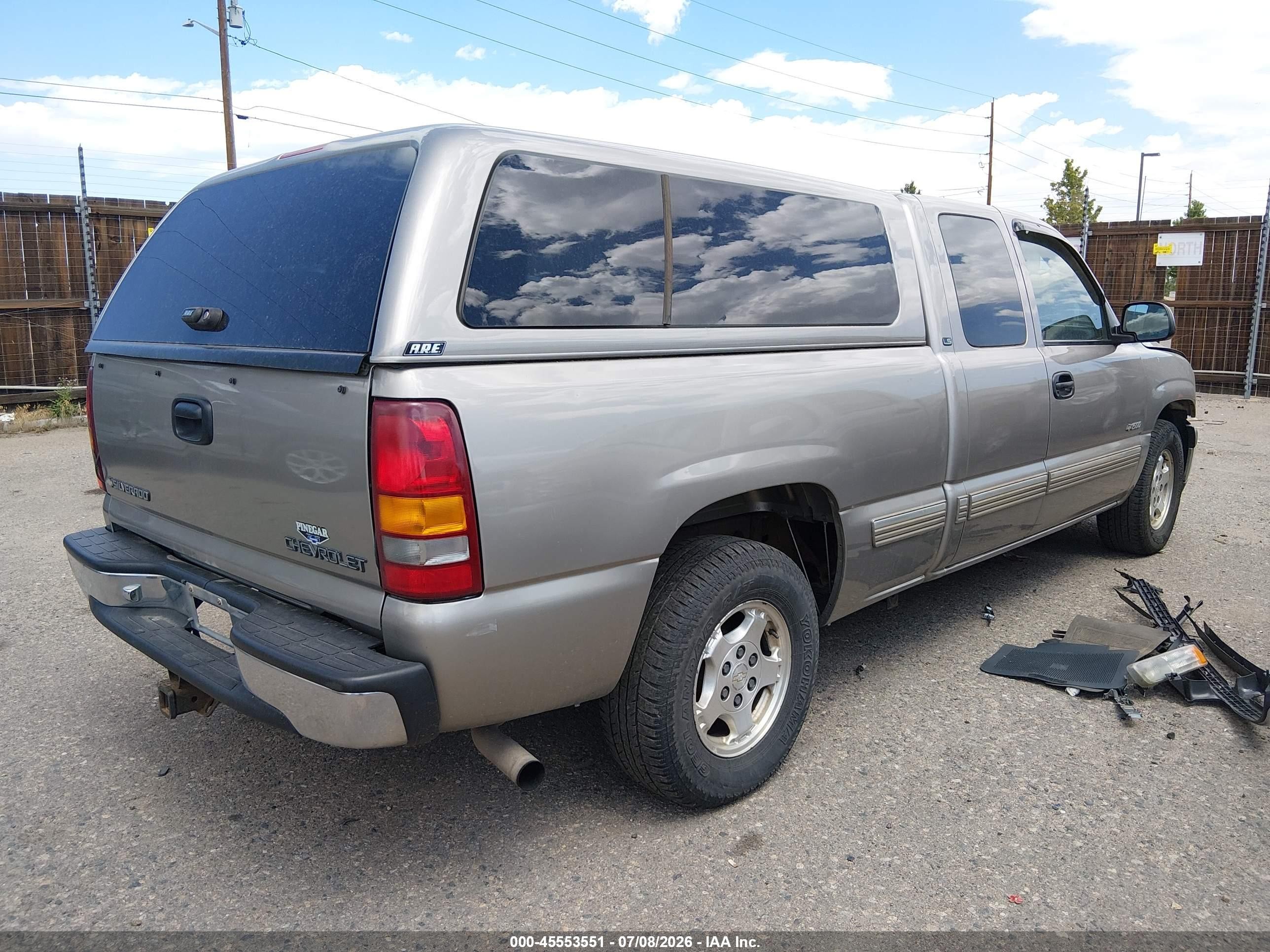 2001 Chevrolet Silverado 1500 Ls Champagne vin: 2GCEC19T511345353