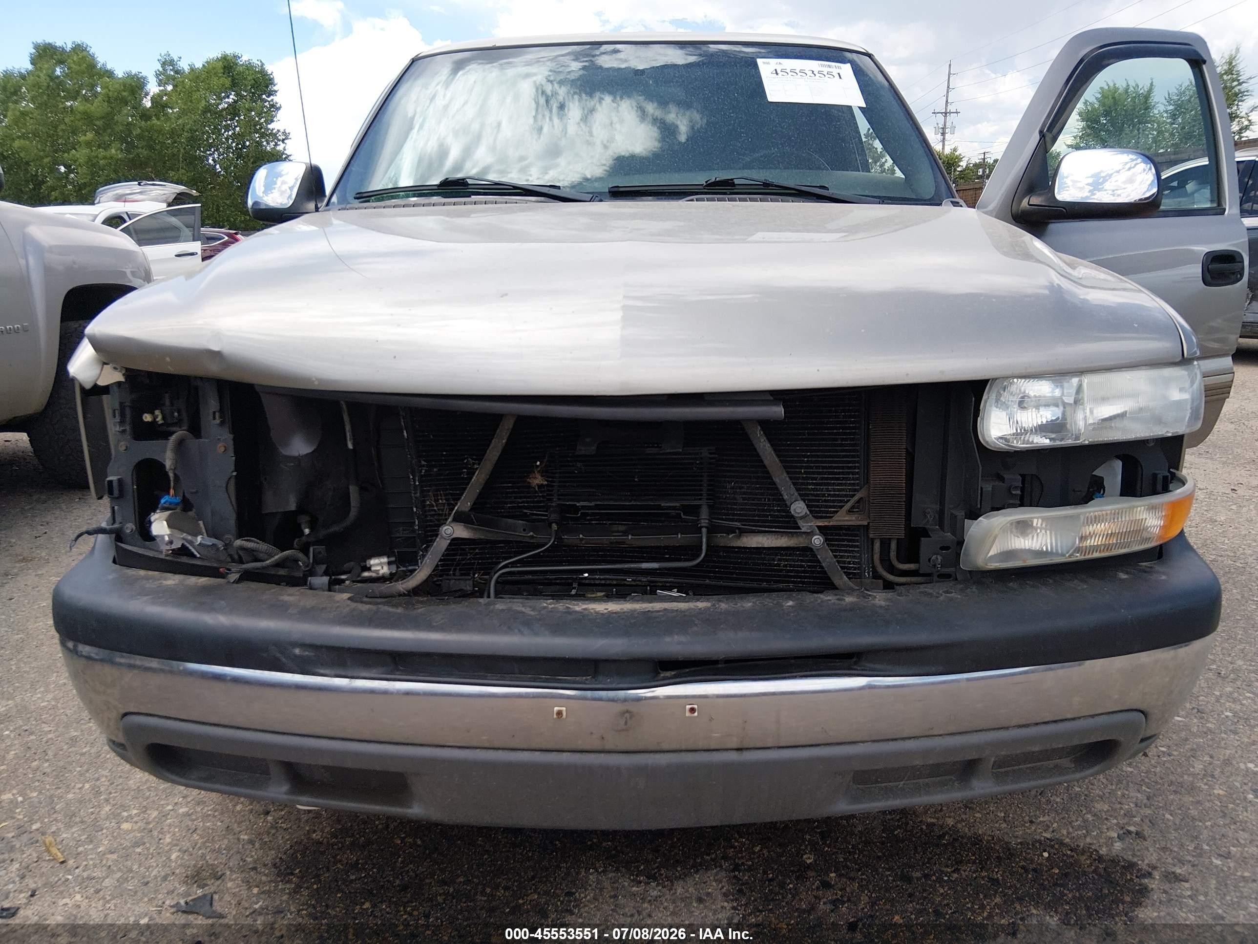 2001 Chevrolet Silverado 1500 Ls Champagne vin: 2GCEC19T511345353