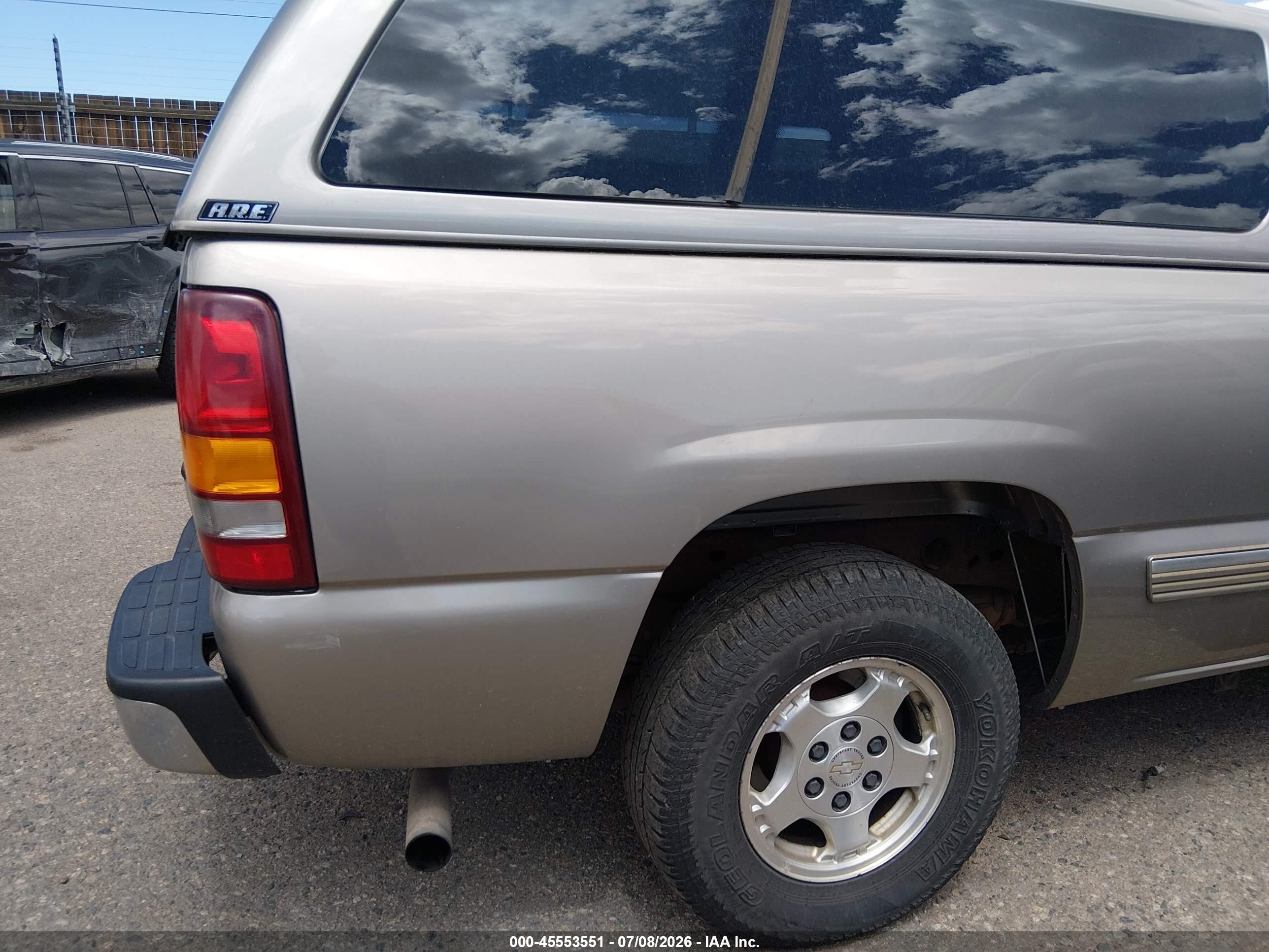 2001 Chevrolet Silverado 1500 Ls Champagne vin: 2GCEC19T511345353