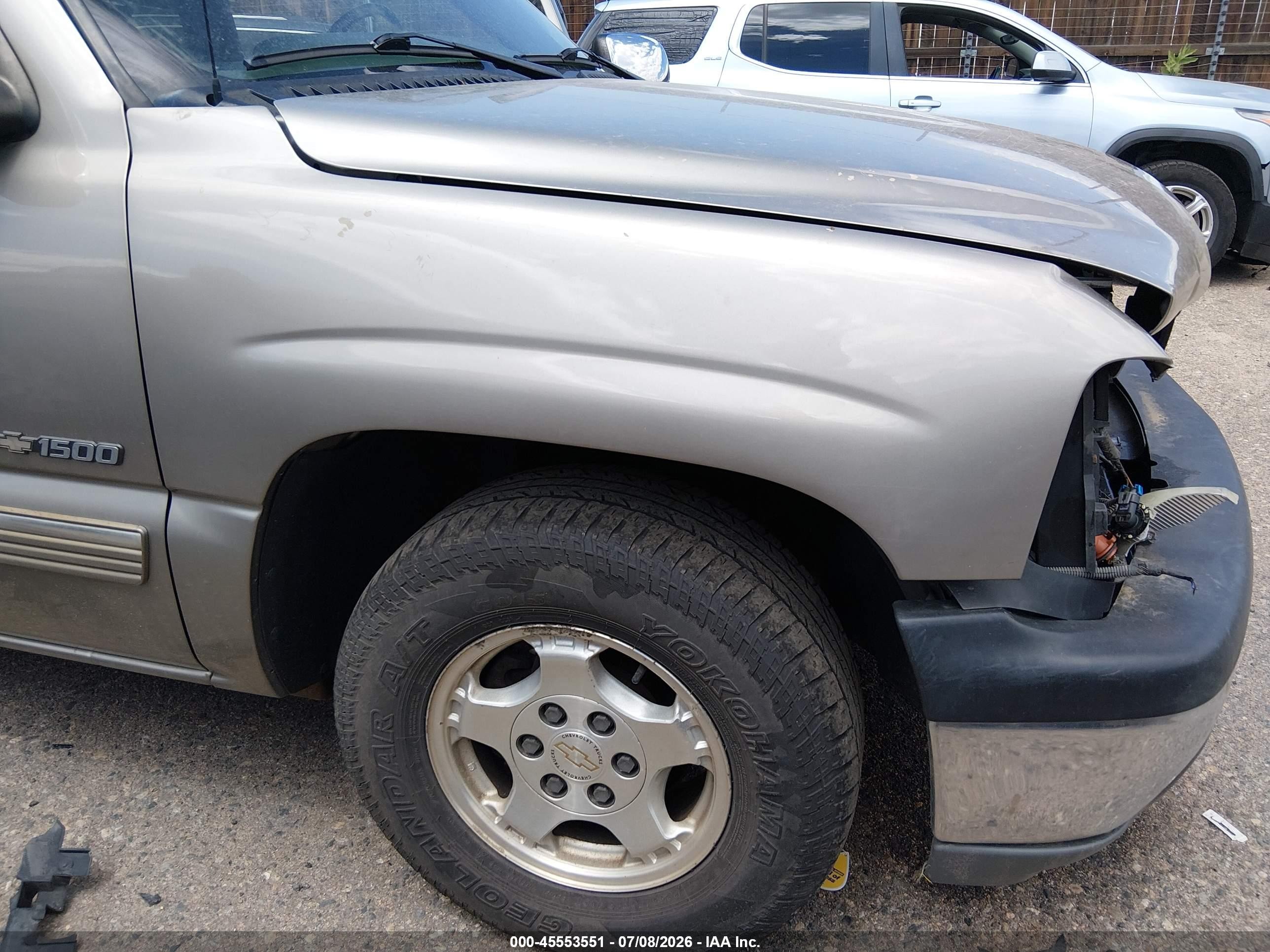 2001 Chevrolet Silverado 1500 Ls Champagne vin: 2GCEC19T511345353