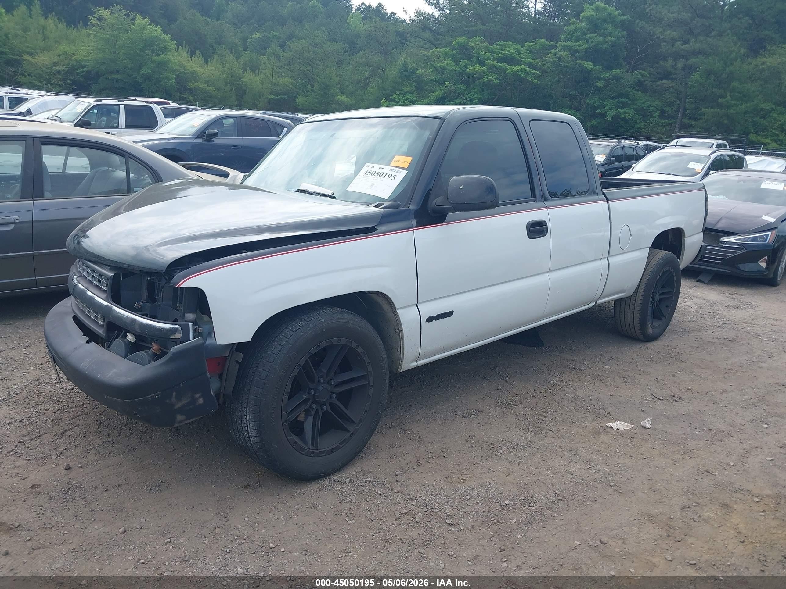 2002 Chevrolet Silverado 1500 Ls White vin: 2GCEC19T521273782