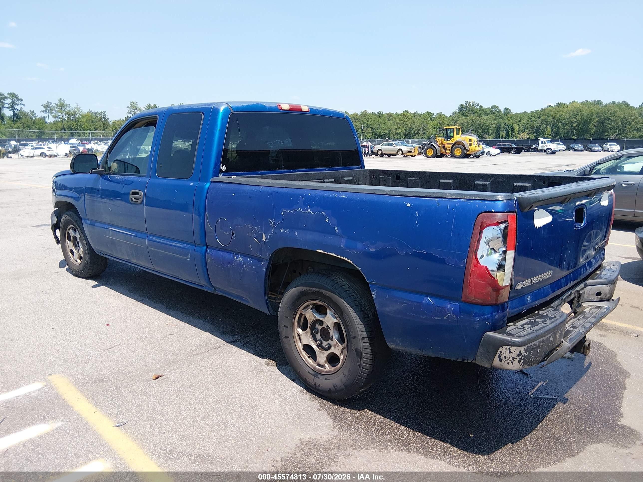2003 Chevrolet Silverado 1500 Ls Blue vin: 2GCEC19T531215351