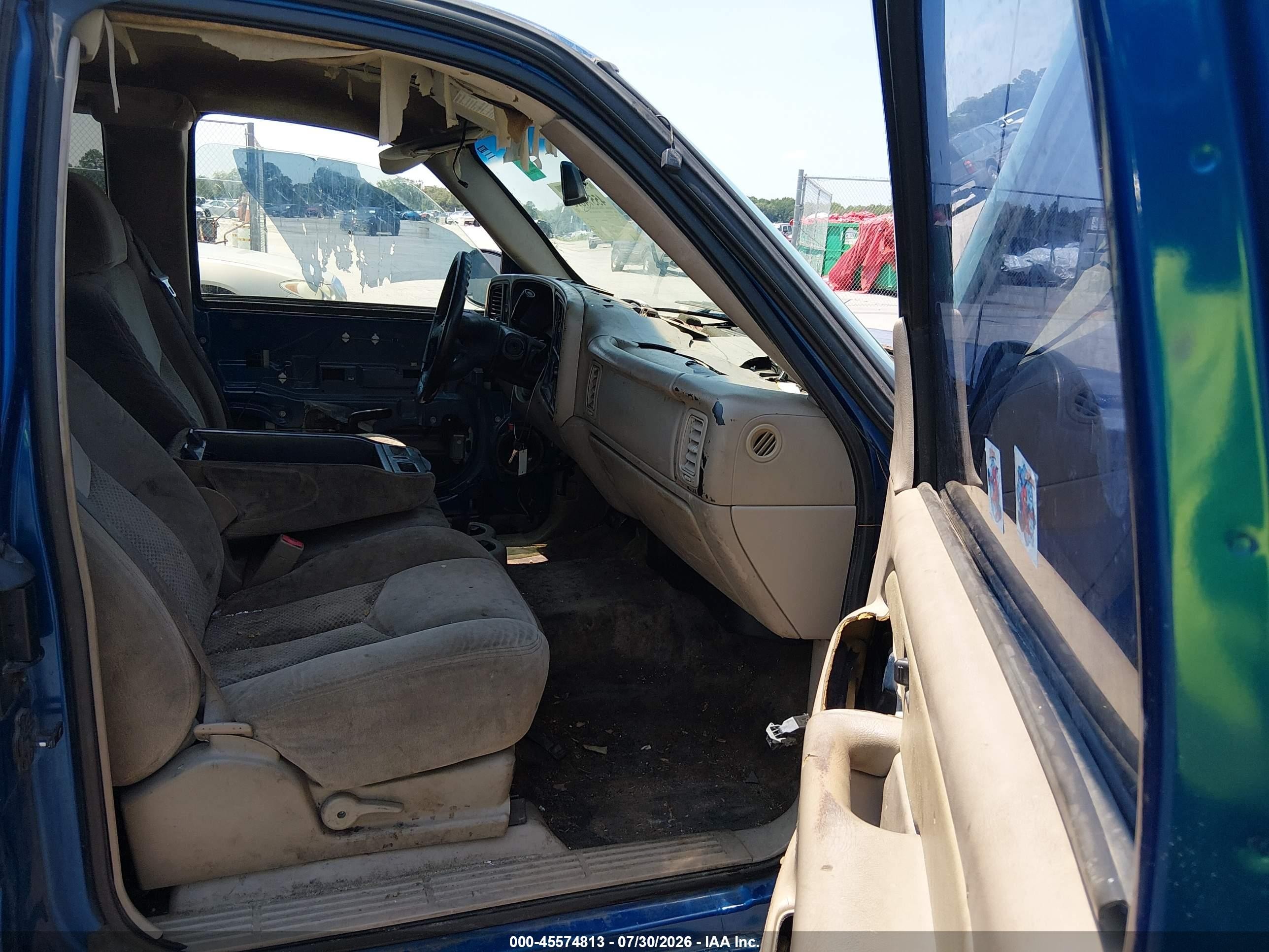 2003 Chevrolet Silverado 1500 Ls Blue vin: 2GCEC19T531215351