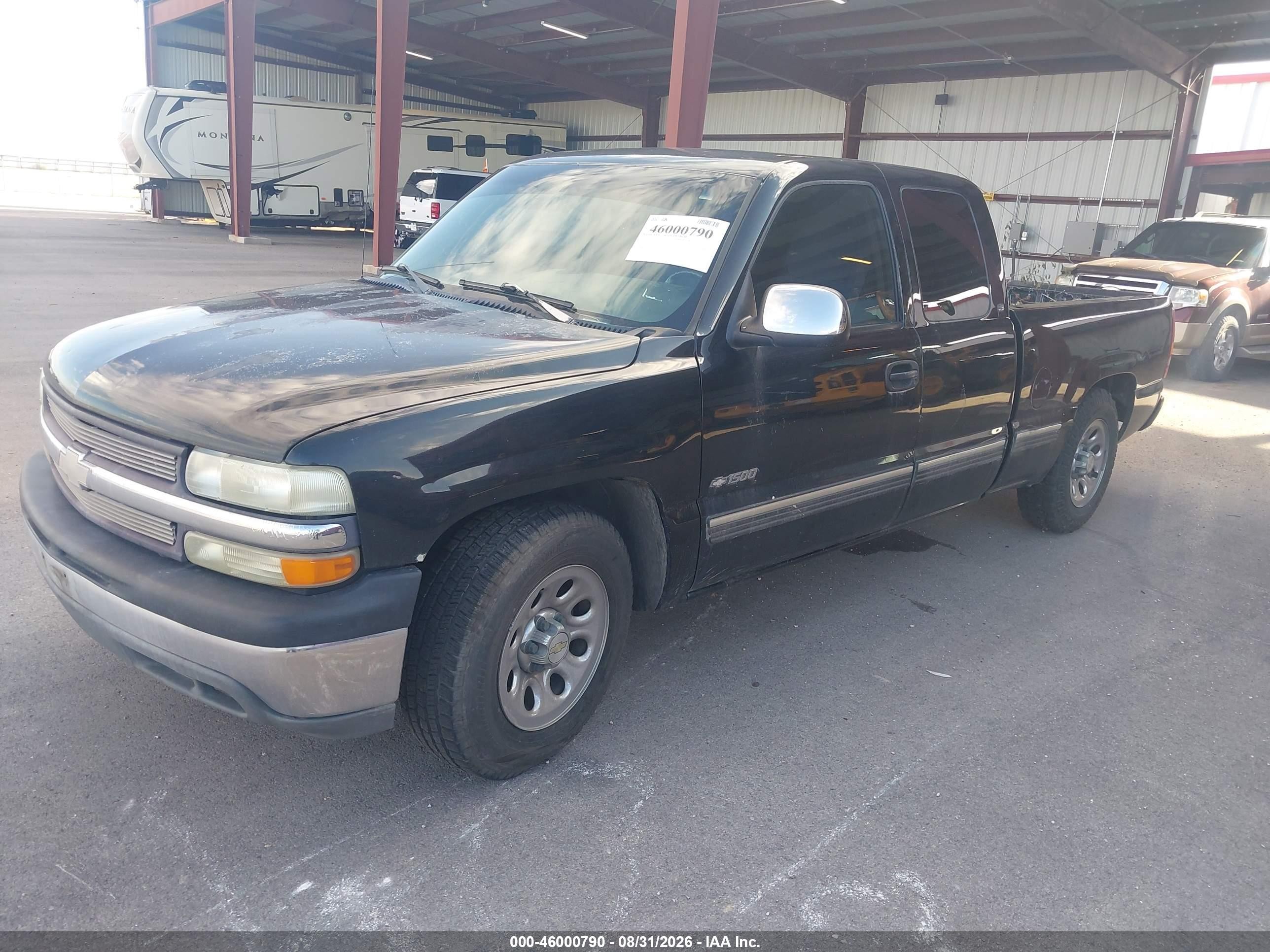 1999 Chevrolet Silverado 1500 Ls Black vin: 2GCEC19T5X1163886