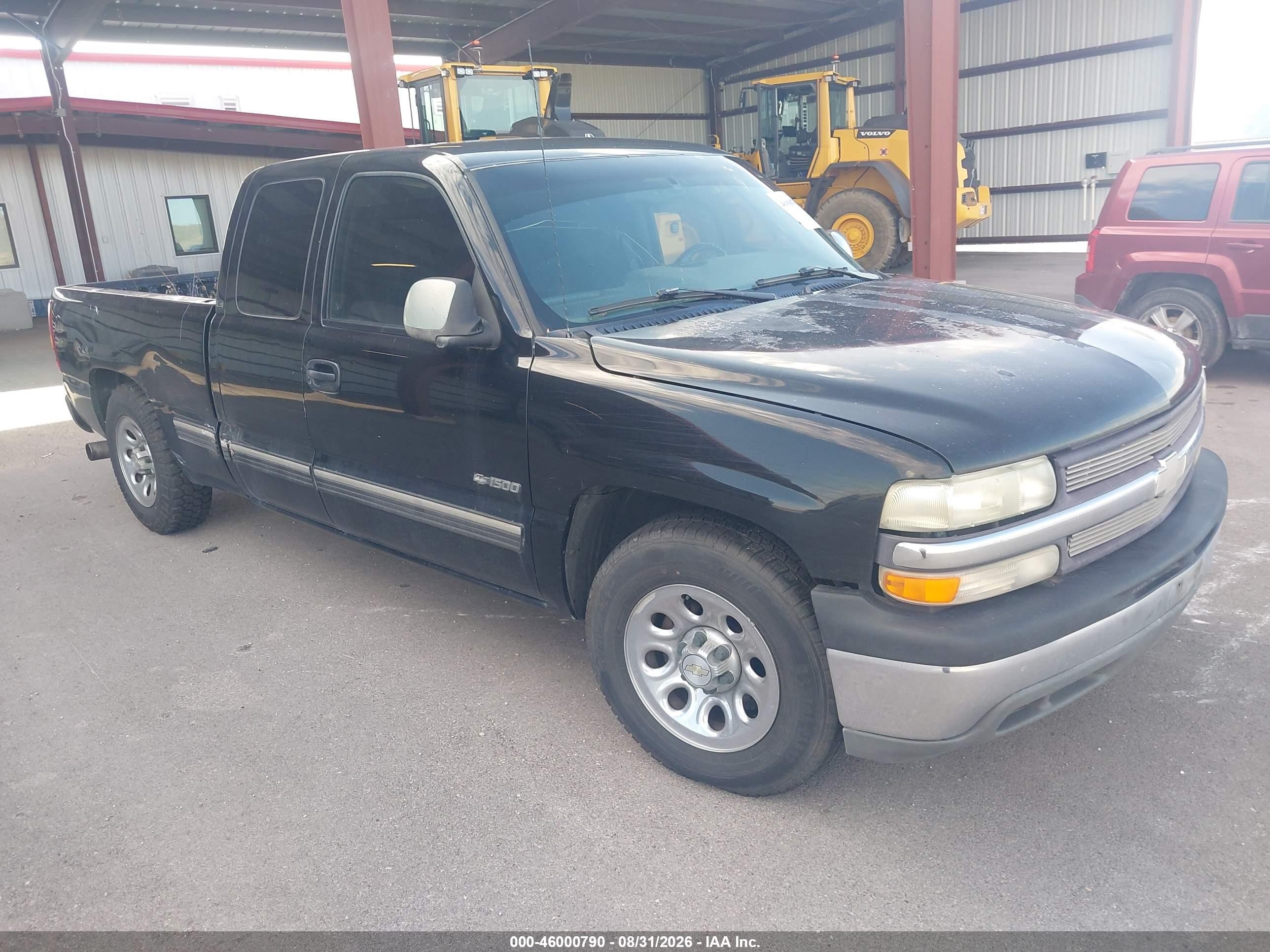 1999 Chevrolet Silverado 1500 Ls Black vin: 2GCEC19T5X1163886